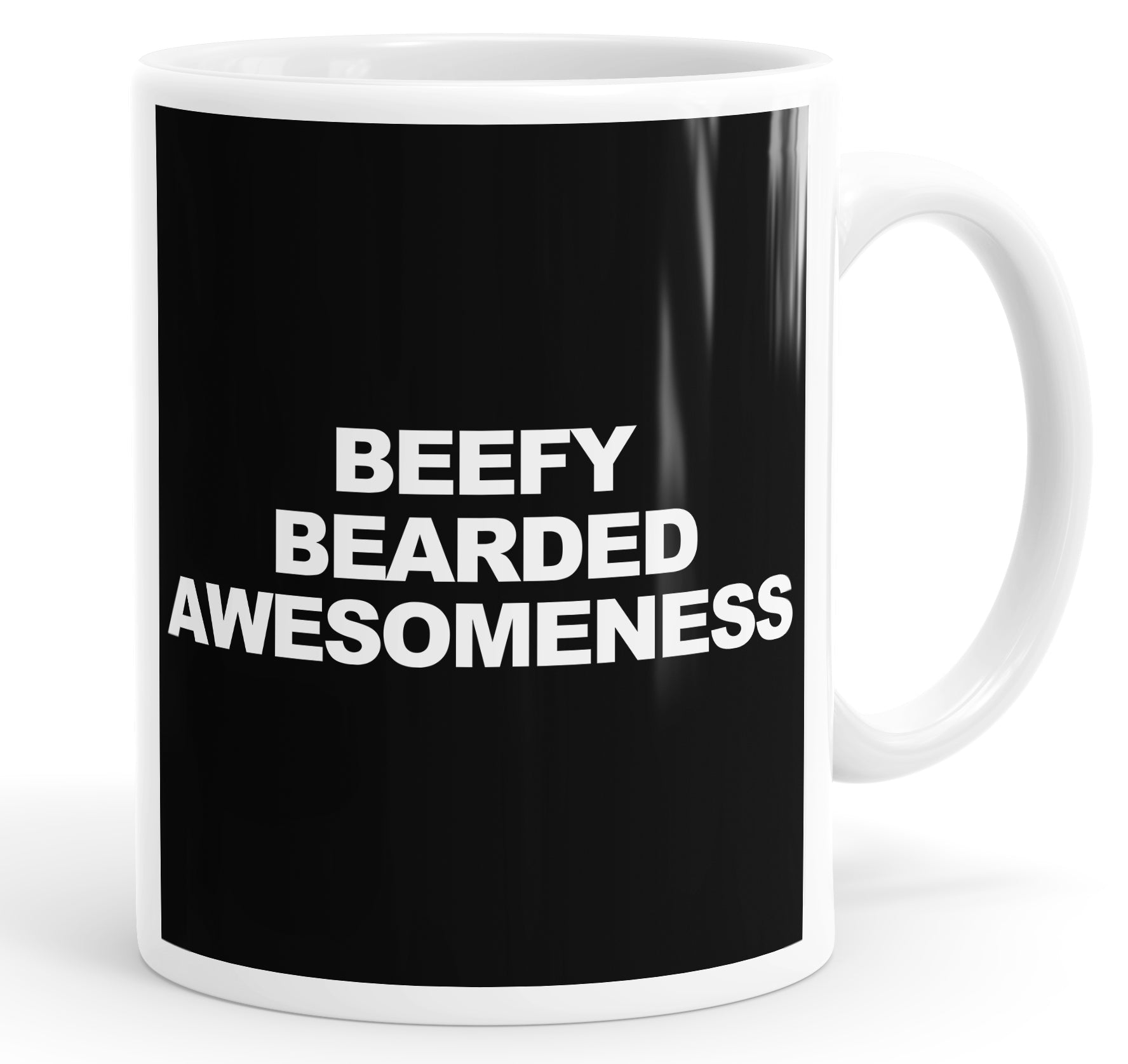 Beefy Bearded Awesomeness Funny Coffee Mug Tea Cup