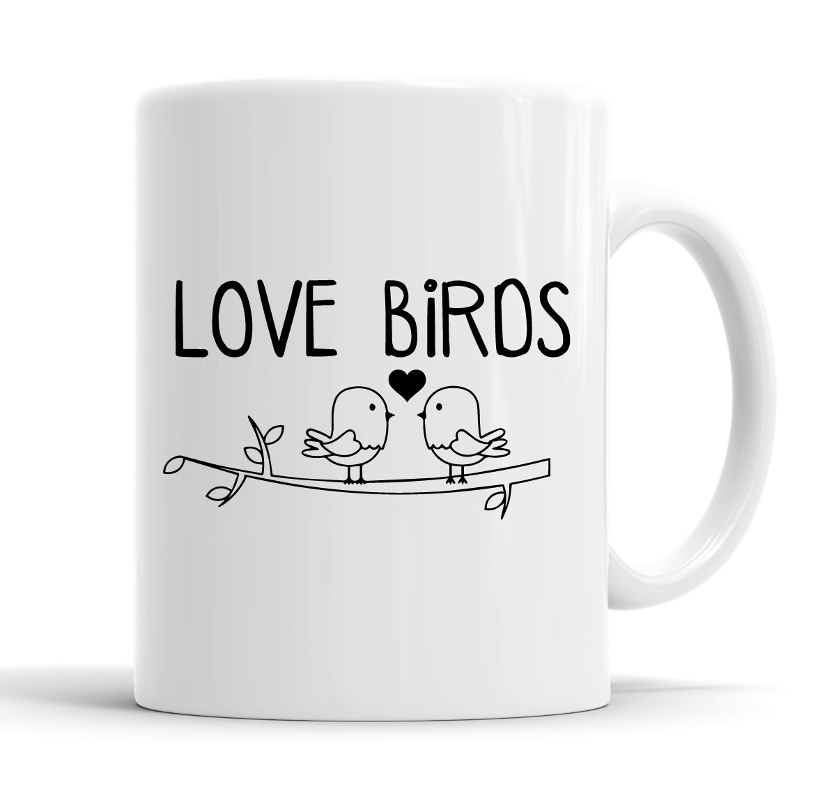 Love Birds Cute Valentine's Day Mug Tea Cup Coffee