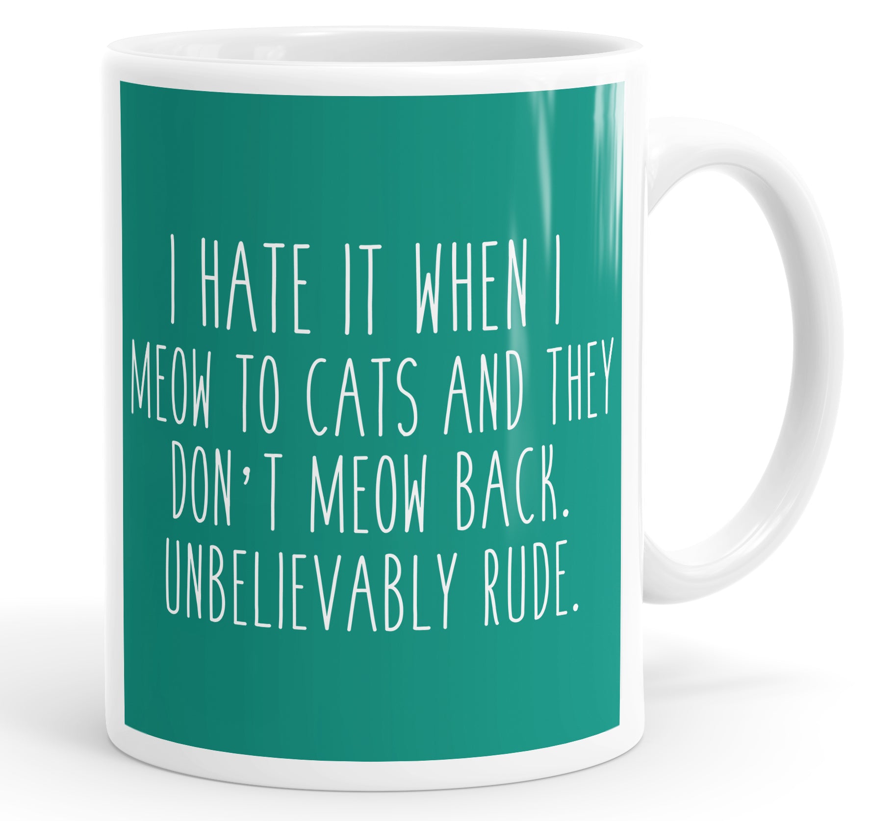 I Hate It When I Meow To Cats And They Don't Meow Back. Unbelievably Rude Mug Cup