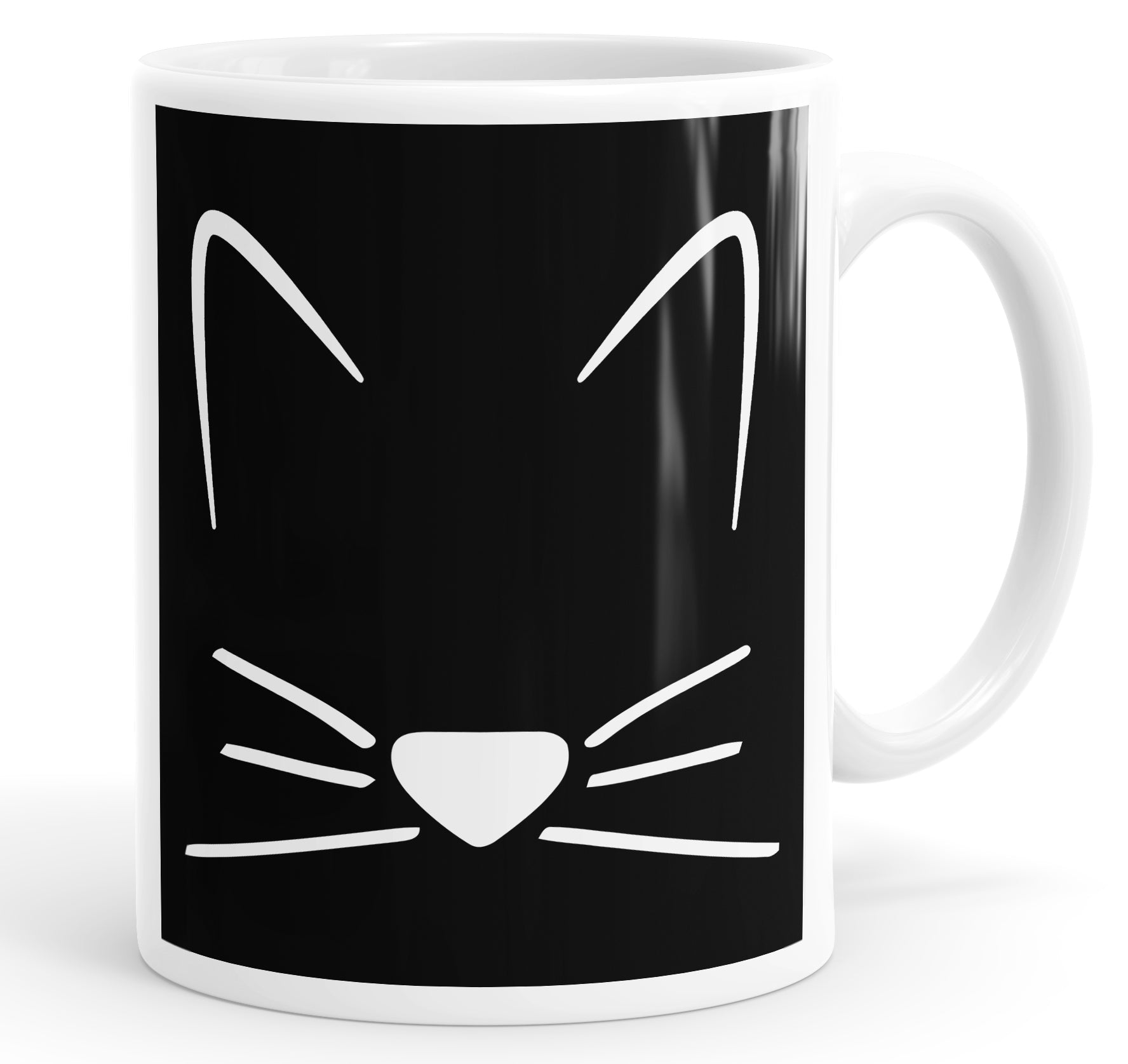 Meow Cat Kitten Breast Print Mug Cup