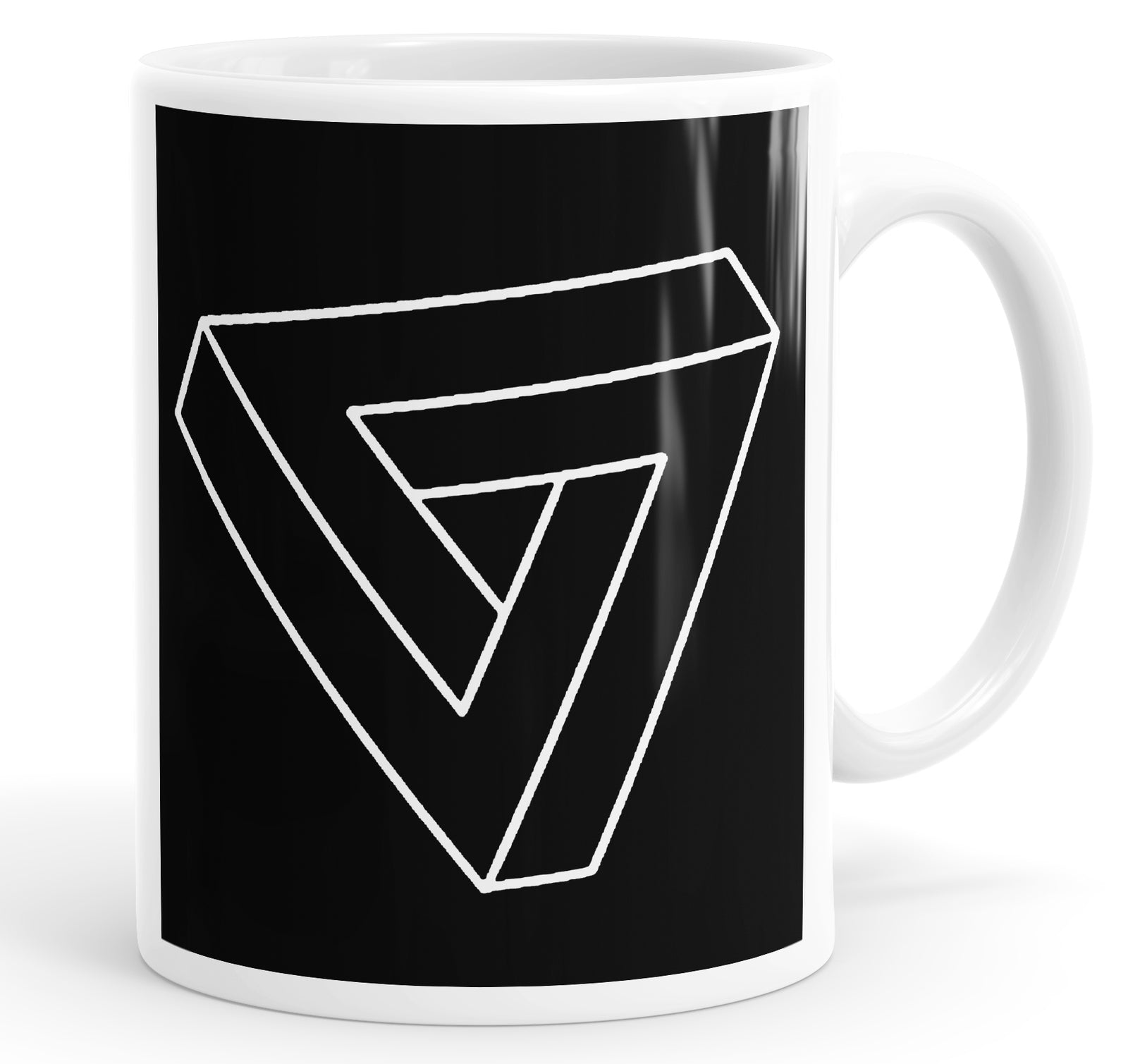 Triangle Illusion Art Mug Cup