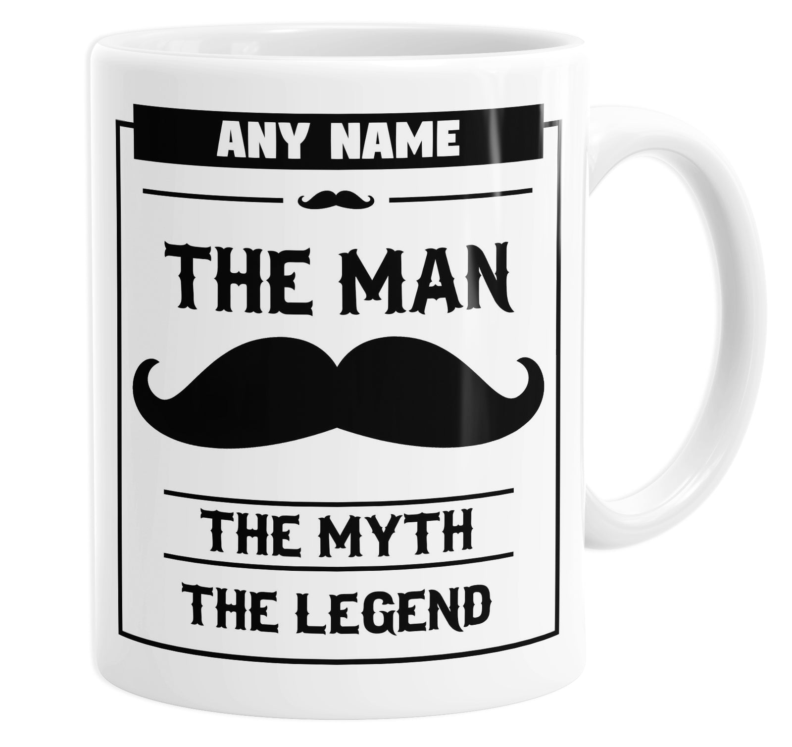 The Man The Myth The Legend Personalised Custom Name Mug