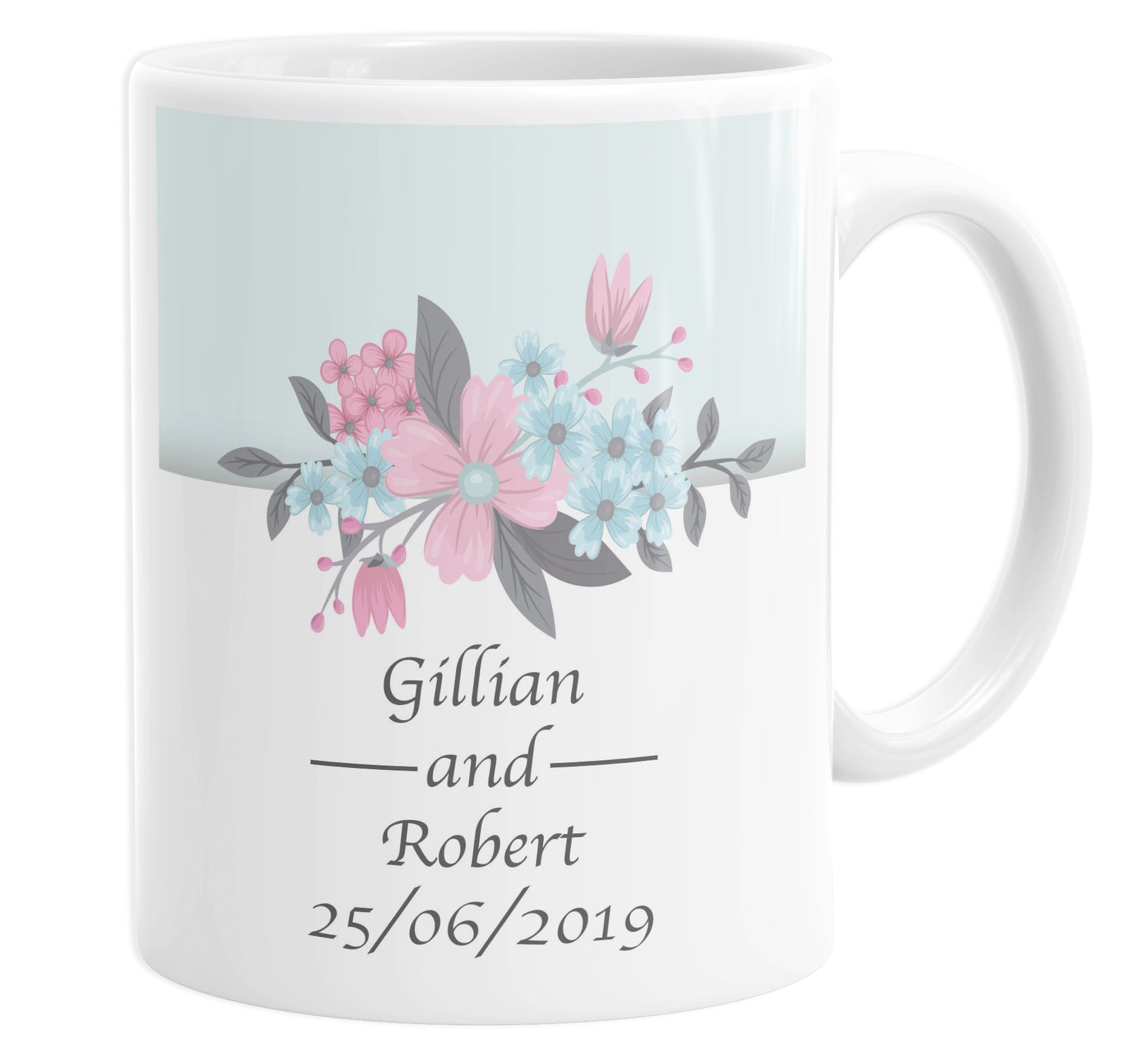 Wedding Keepsake Personalised Custom Name Mug