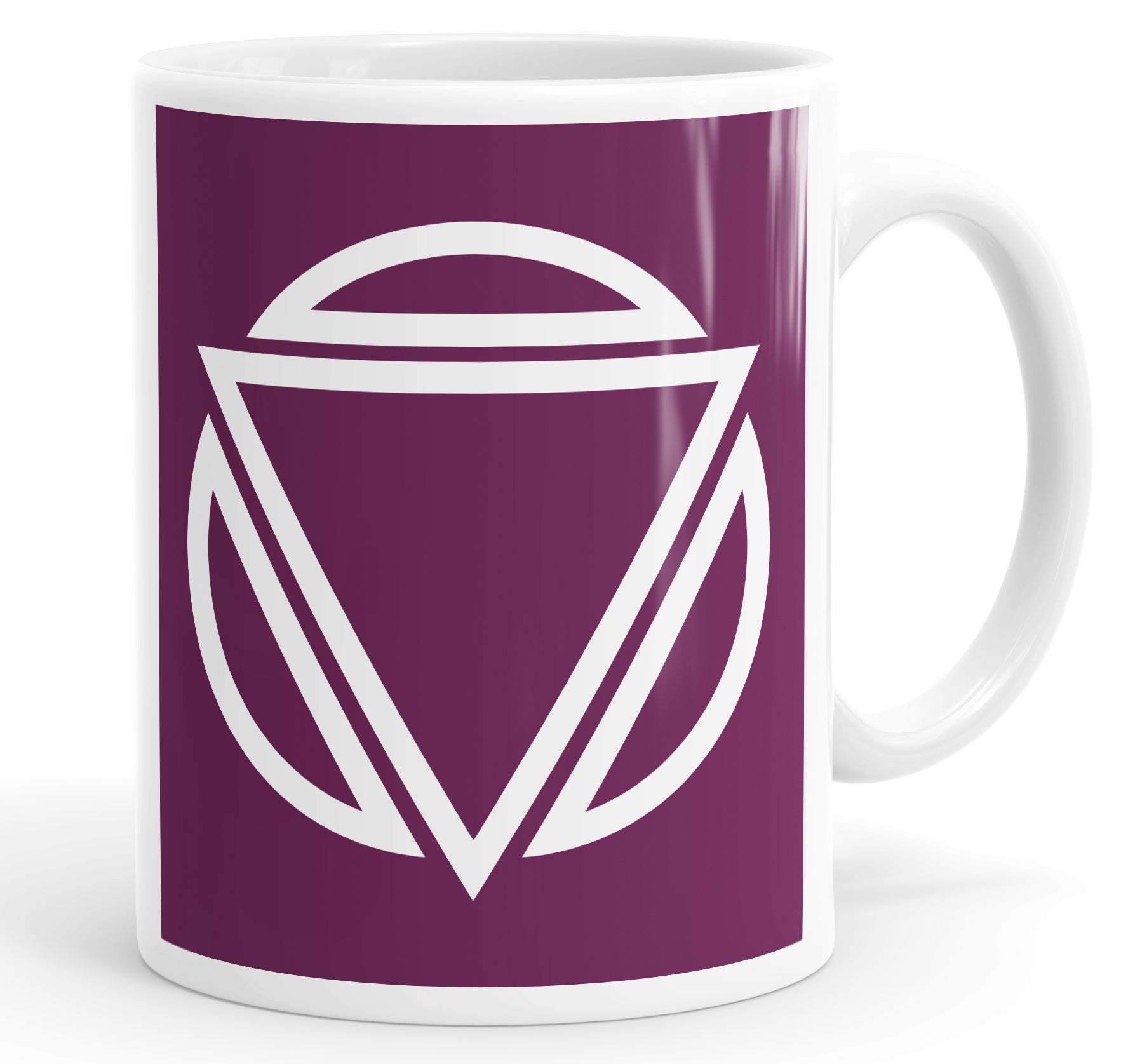 Triangle Art Circle Mug Cup