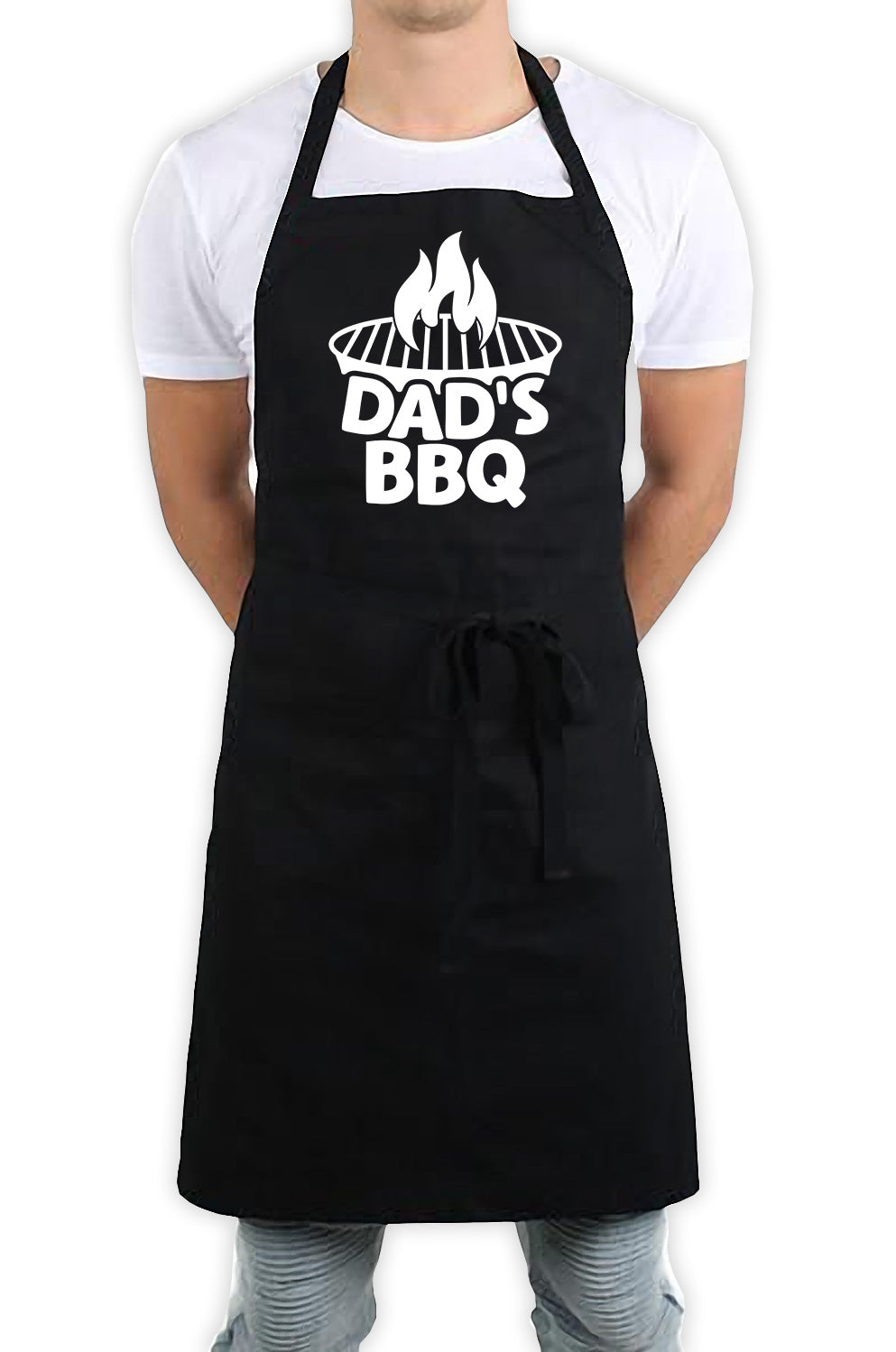 Dads BBQ Funny Kitchen BBQ Apron Black