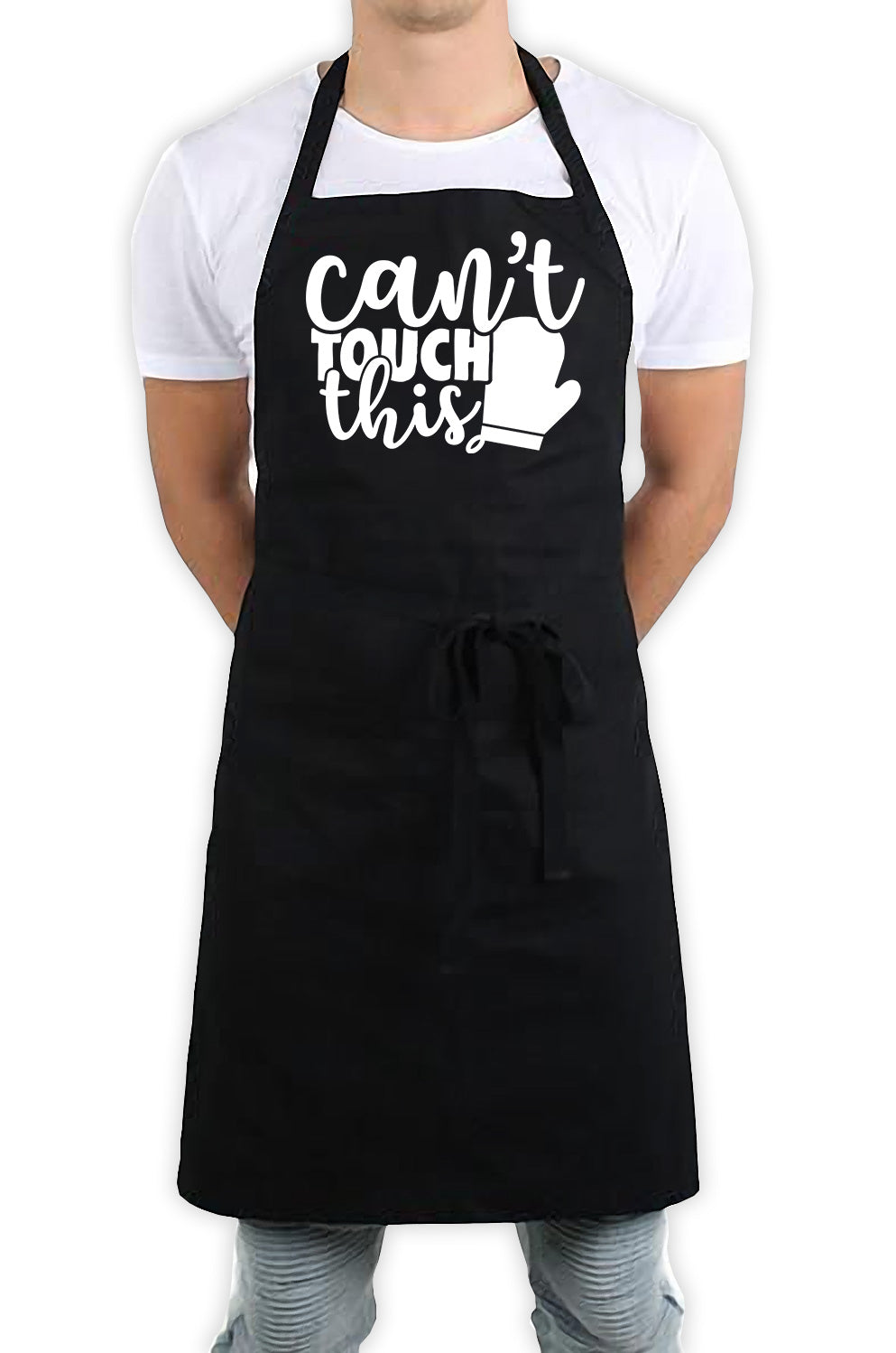 Can&#39;t Touch This Funny Kitchen BBQ Apron Black