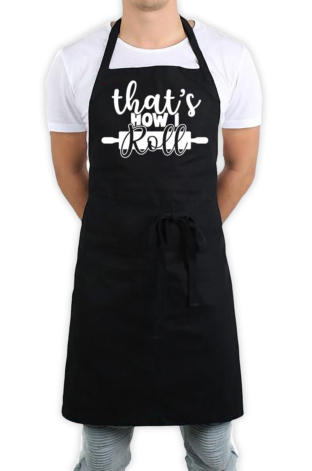 That&#39;s How I Roll Funny Kitchen BBQ Apron Black