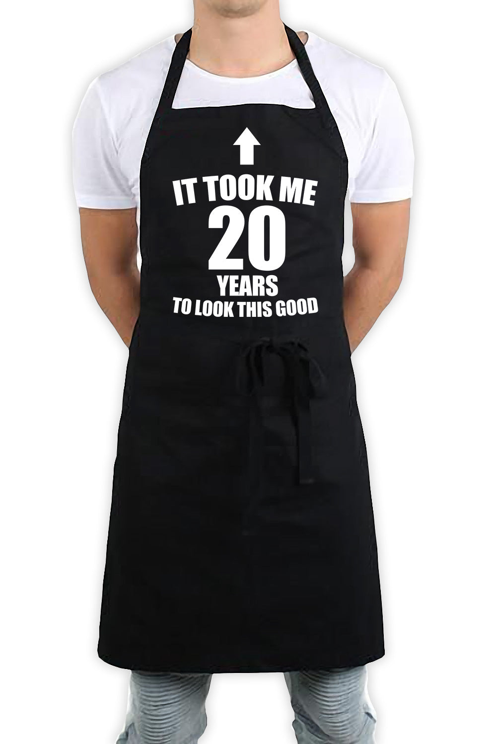 It Took Me 20 Years To Look This Good Funny Kitchen BBQ Apron Black