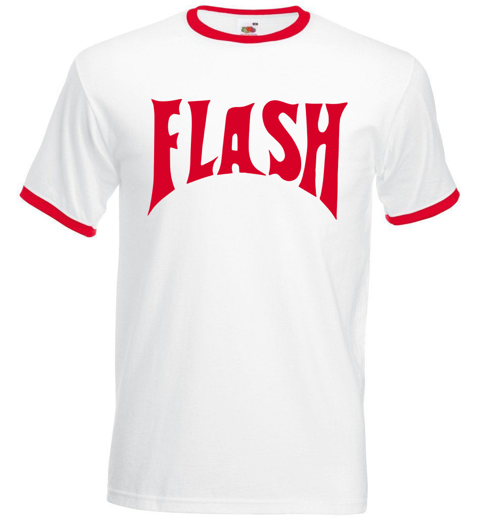 FLASH - AS WORN BY FREDDIE MERCURY FLASH GORDON UNISEX RINGER TEE T-SHIRT