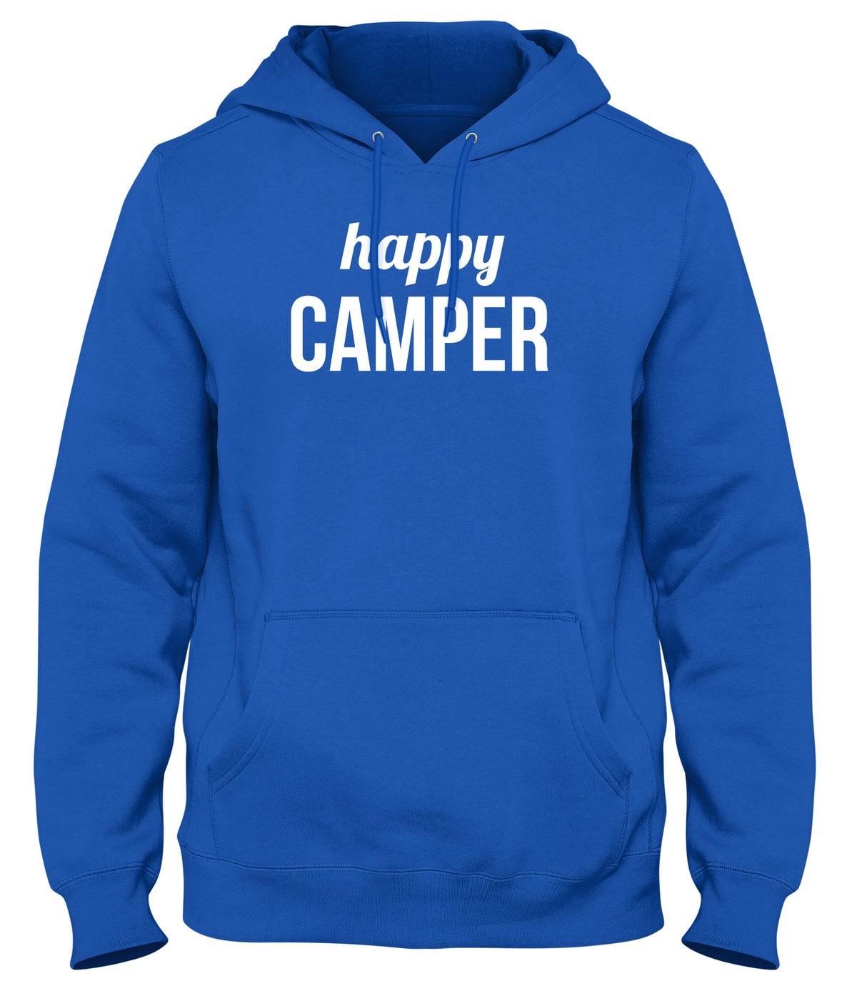 HAPPY CAMPER FUNNY MENS LADIES WOMENS UNISEX HOODIE