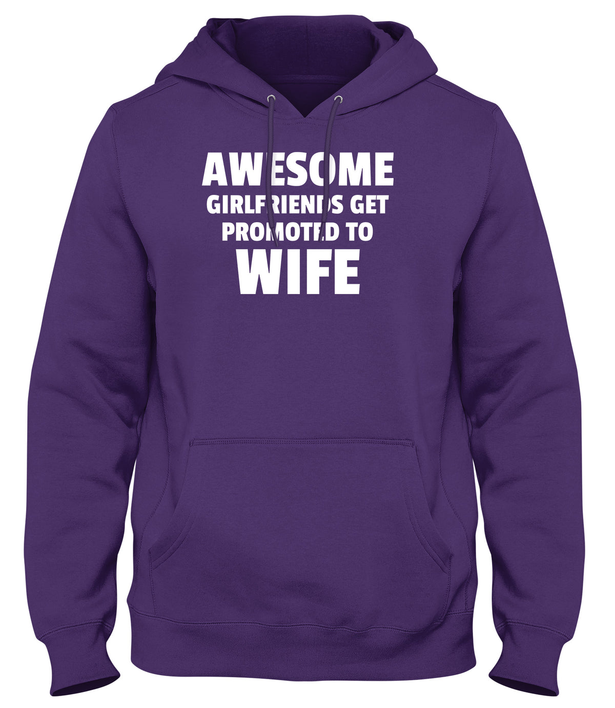 AWESOME GIRLFRIENDS GET PROMOTED TO WIFE MENS LADIES WOMENS UNISEX HOODIE