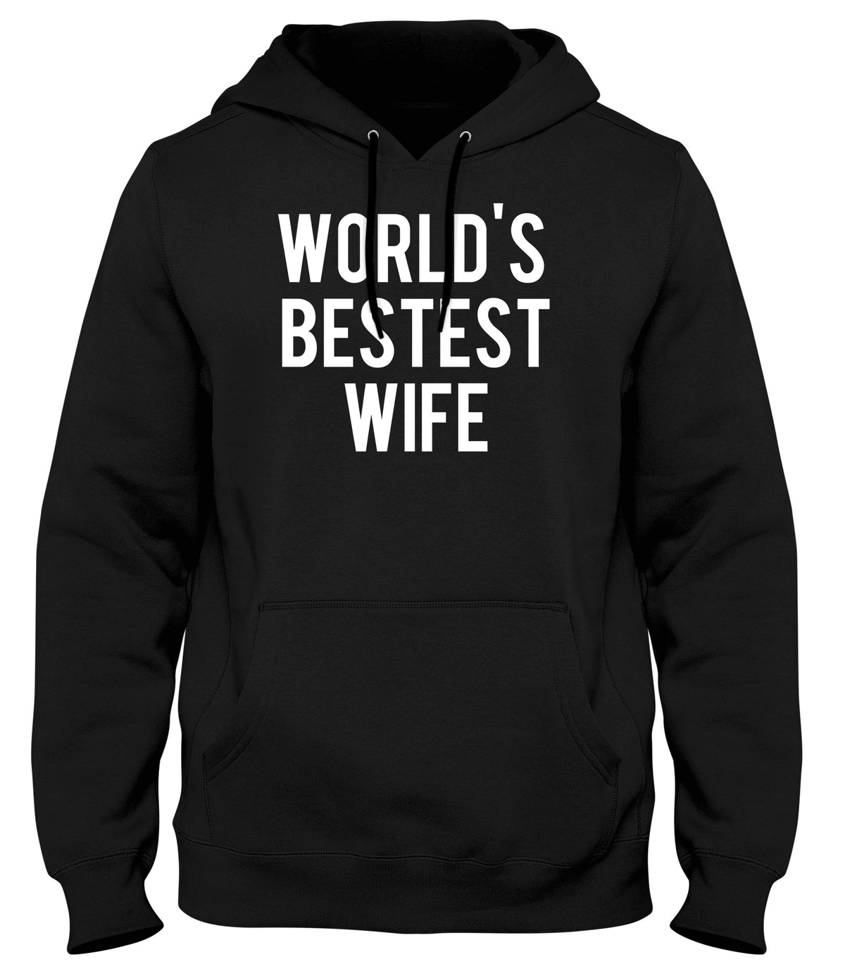 WORLD&#39;S BESTEST WIFE WOMENS LADIES MENS UNISEX HOODIE