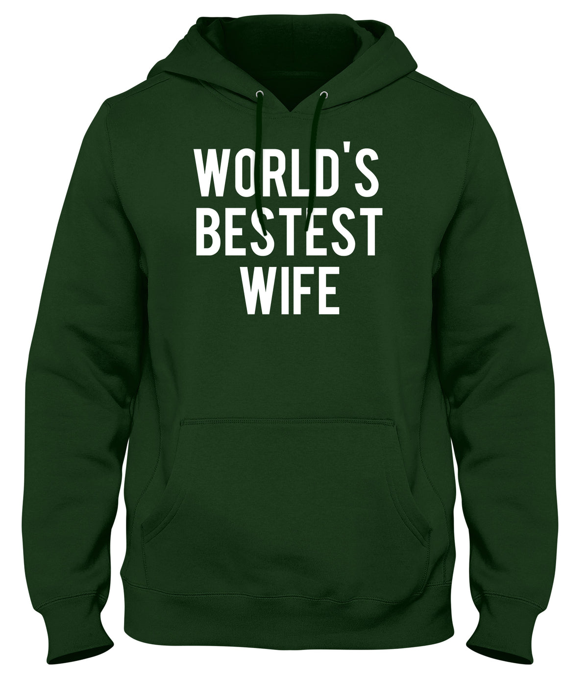 WORLD&#39;S BESTEST WIFE WOMENS LADIES MENS UNISEX HOODIE