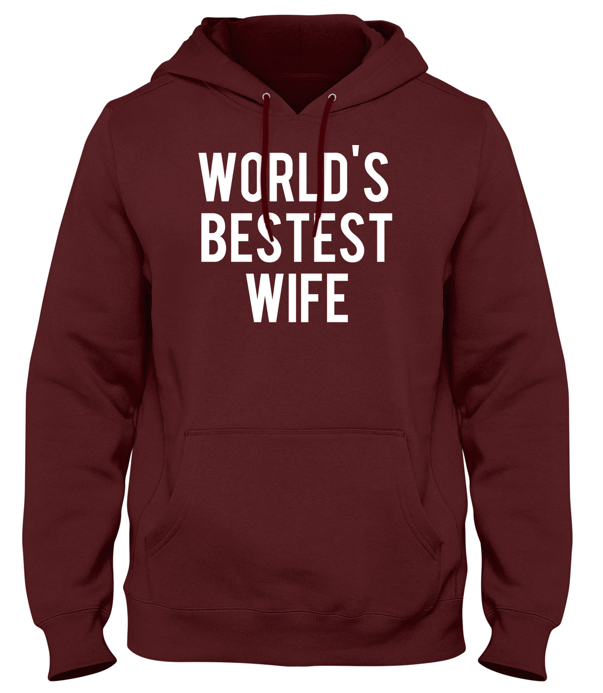 WORLD&#39;S BESTEST WIFE WOMENS LADIES MENS UNISEX HOODIE