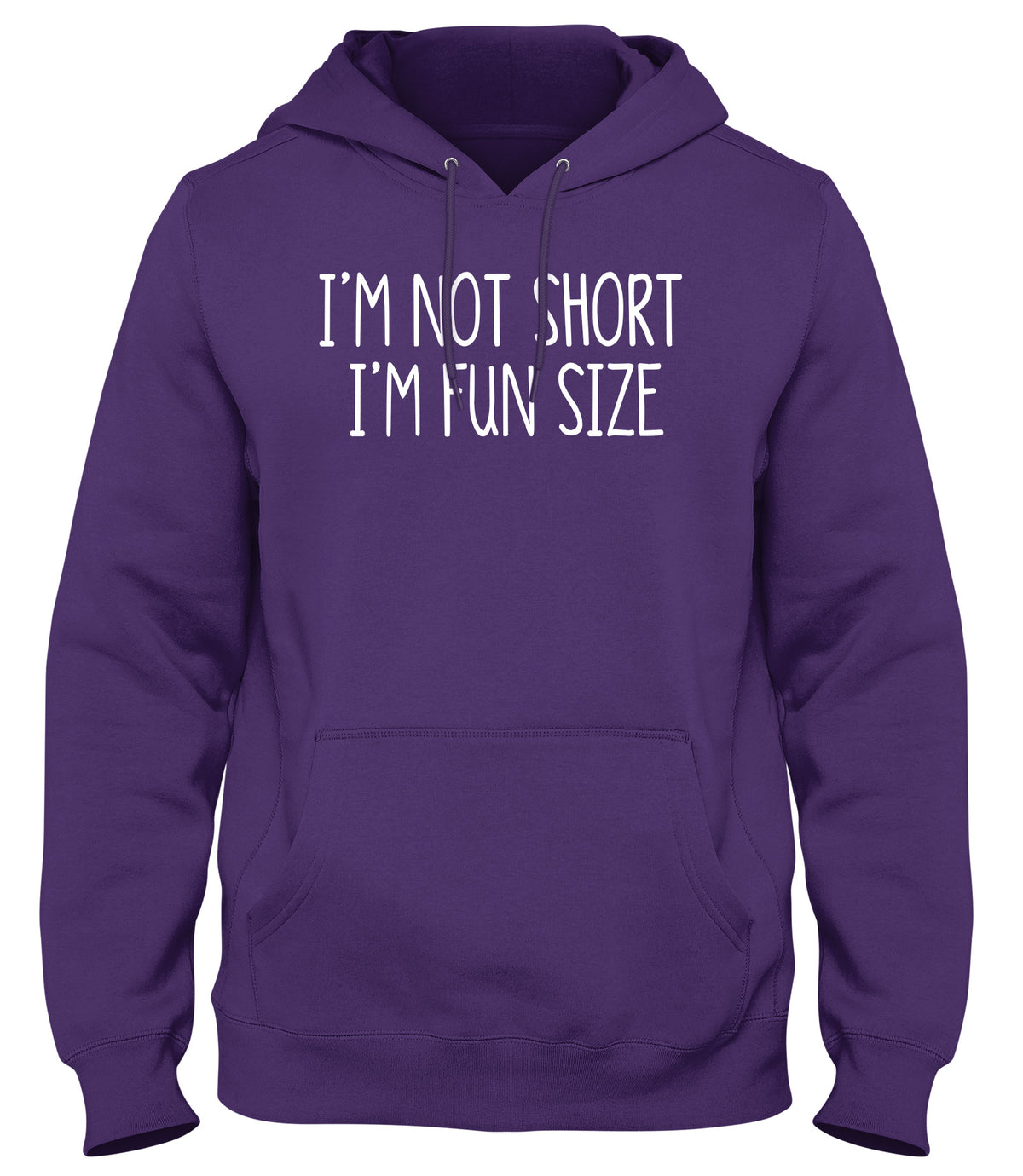 I&#39;M NOT SHORT I&#39;M FUN SIZE MENS WOMENS UNISEX FUNNY HOODIE