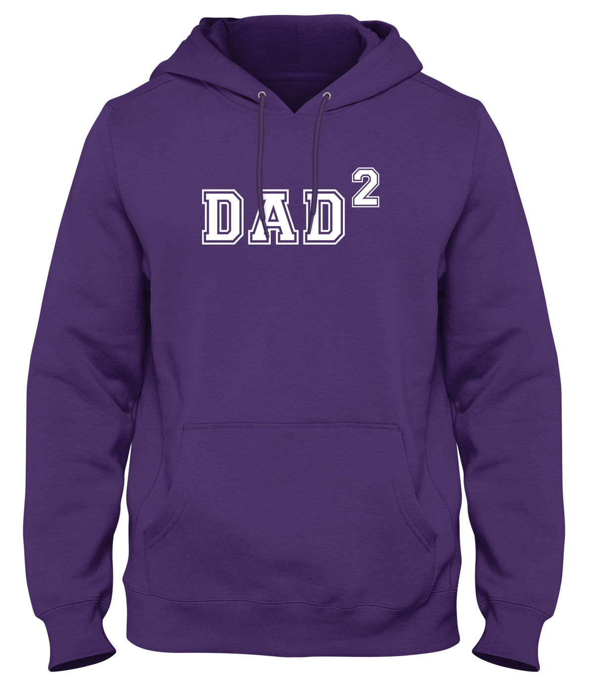 DAD OF TWO FUNNY MENS LADIES WOMENS UNISEX HOODIE