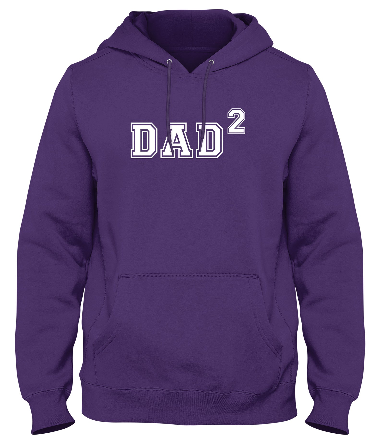 DAD OF TWO FUNNY MENS LADIES WOMENS UNISEX HOODIE