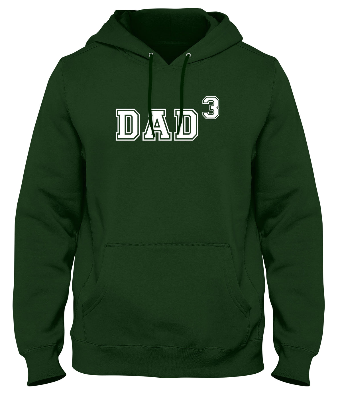 DAD OF THREE FUNNY MENS LADIES WOMENS UNISEX HOODIE