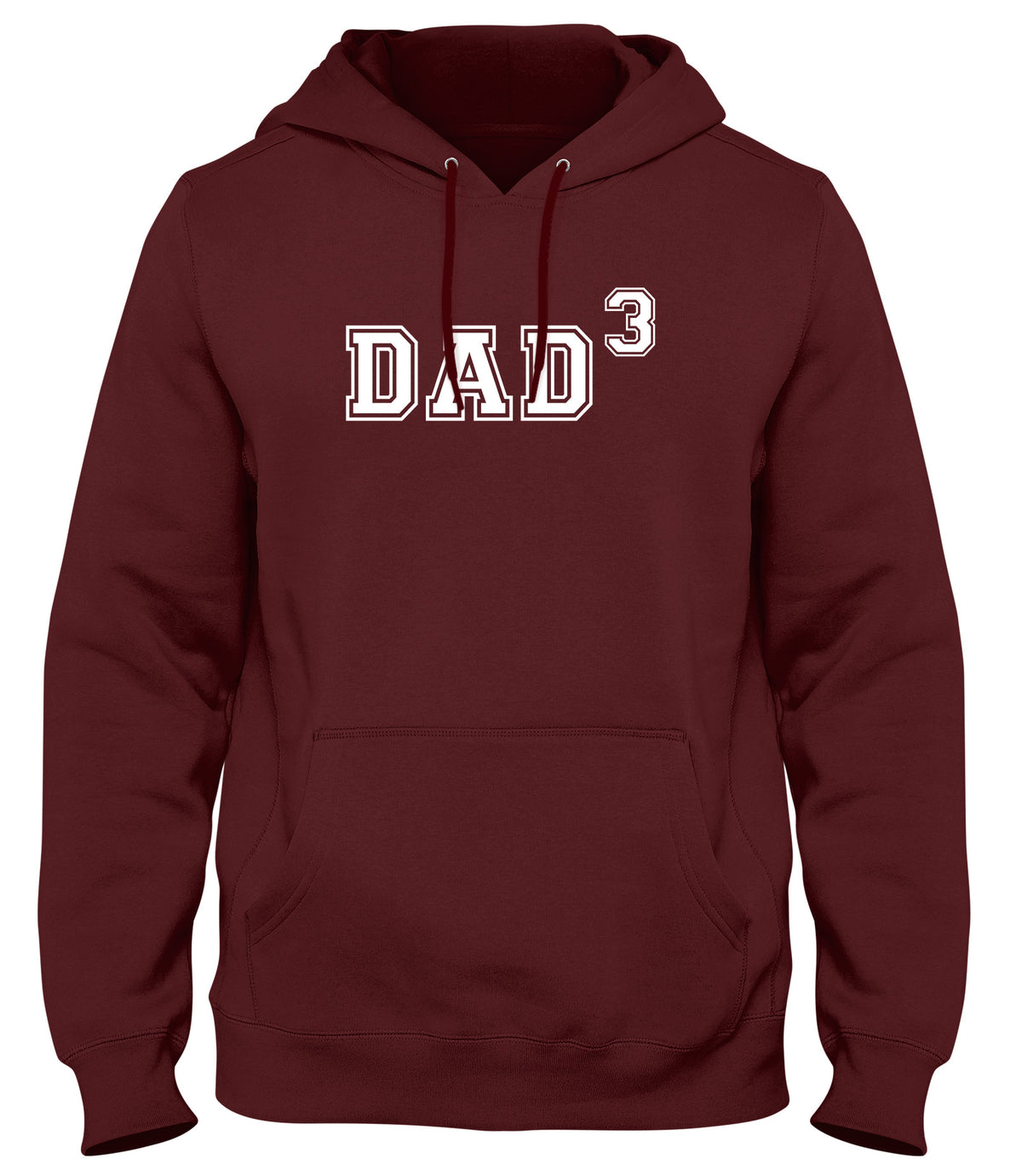 DAD OF THREE FUNNY MENS LADIES WOMENS UNISEX HOODIE