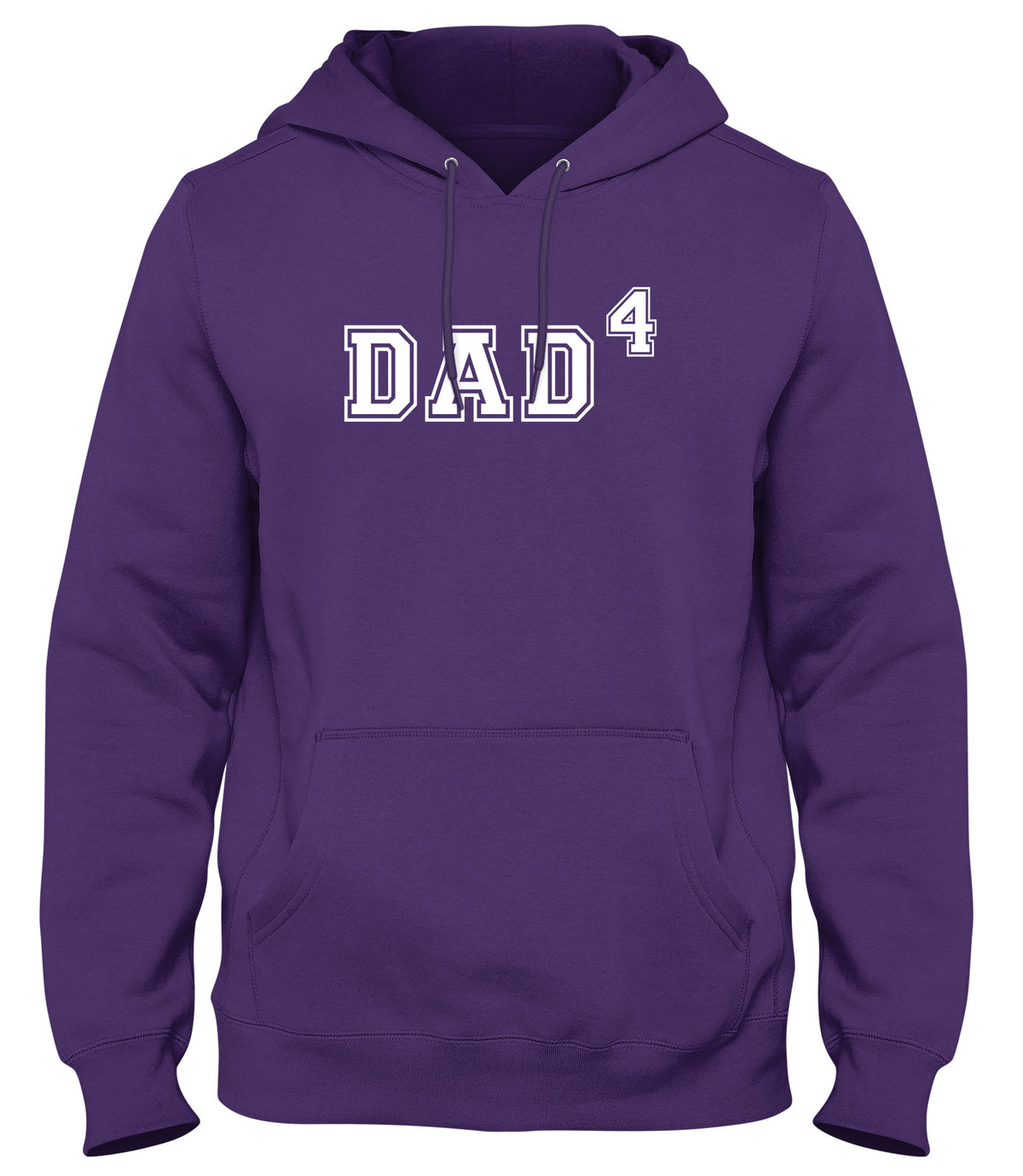 DAD OF FOUR FUNNY MENS LADIES WOMENS UNISEX HOODIE