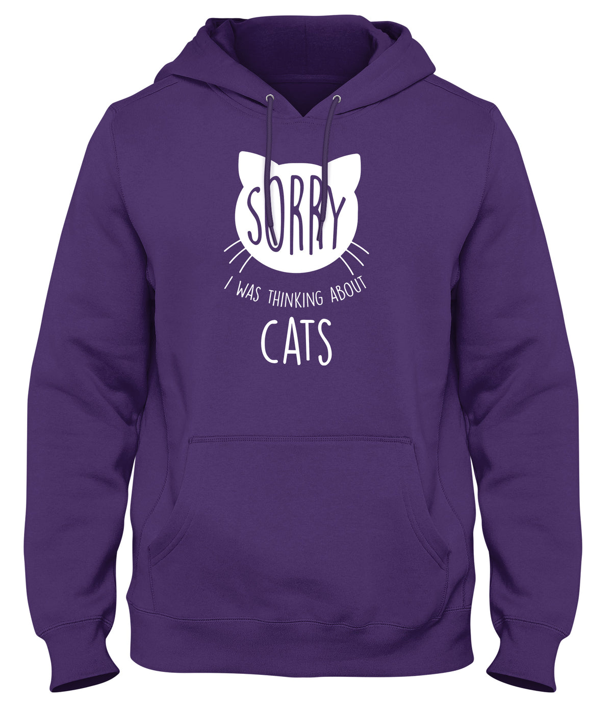 SORRY  I WAS THINKING ABOUT CATS MENS LADIES WOMENS UNISEX HOODIE