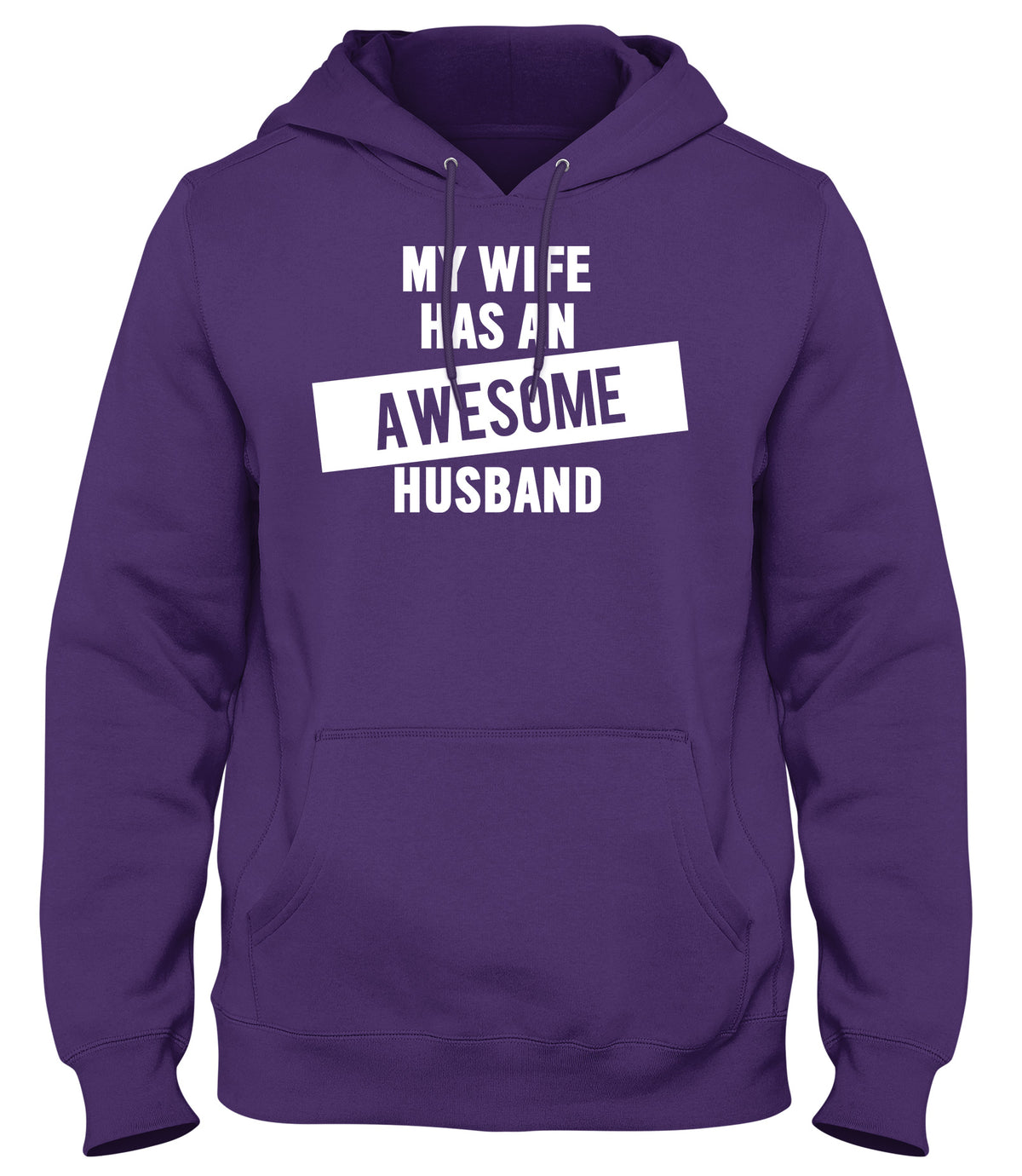 MY WIFE HAS AN AWESOME HUSBAND WOMENS LADIES MENS UNISEX HOODIE