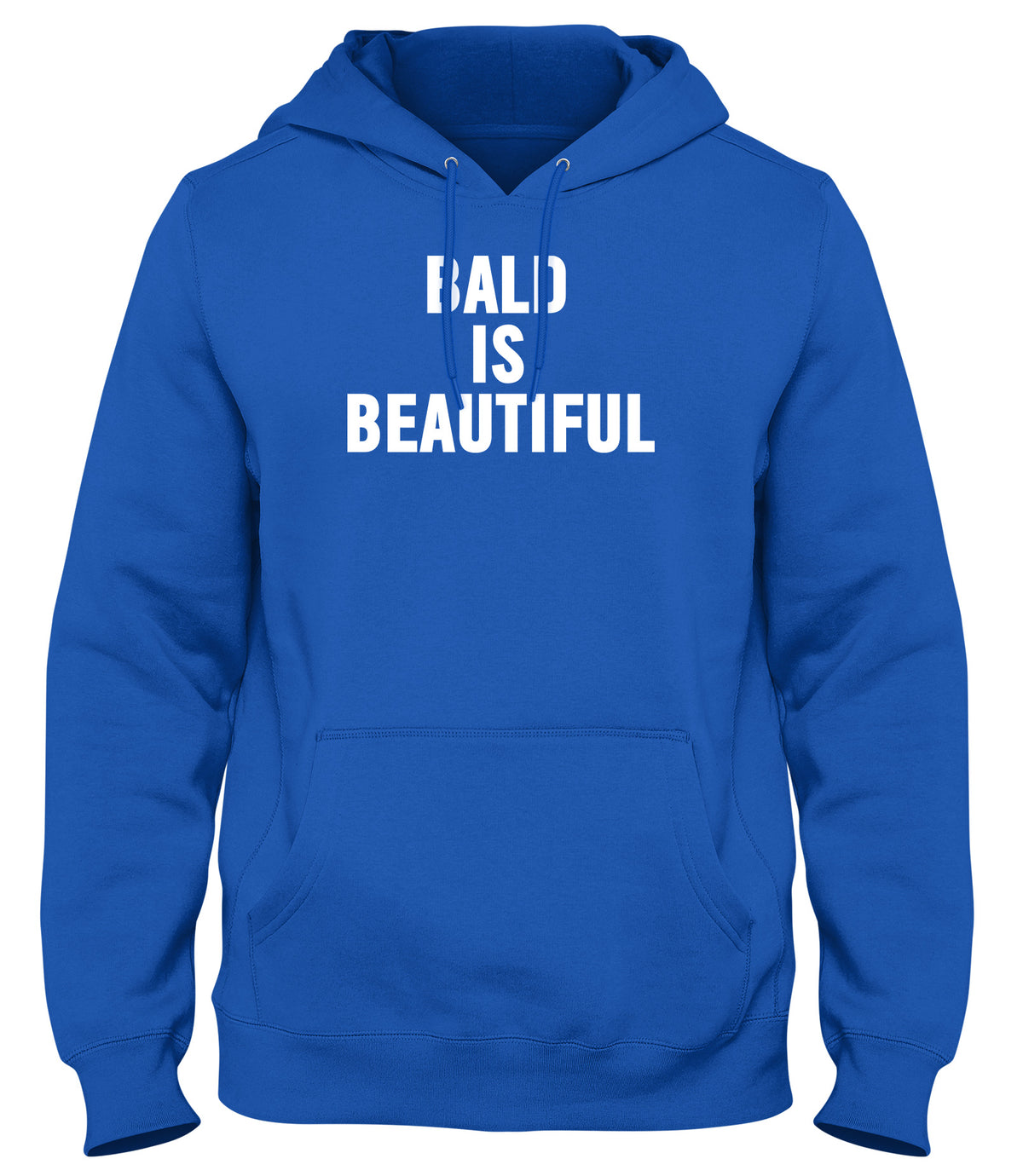 BALD IS BEAUTIFUL FUNNY MENS LADIES WOMENS UNISEX HOODIE