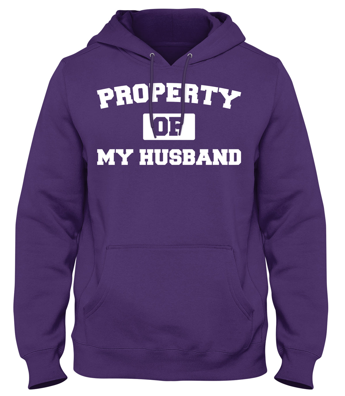 PROPERTY OF MY HUSBAND MENS WOMENS LADIES UNISEX FUNNY SLOGAN HOODIE
