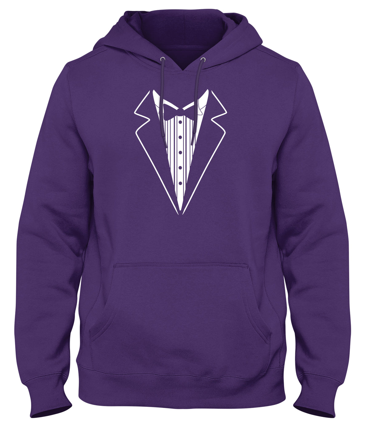 TUXEDO SUIT SHIRT AND TIE MENS WOMENS LADIES UNISEX FUNNY SLOGAN HOODIE