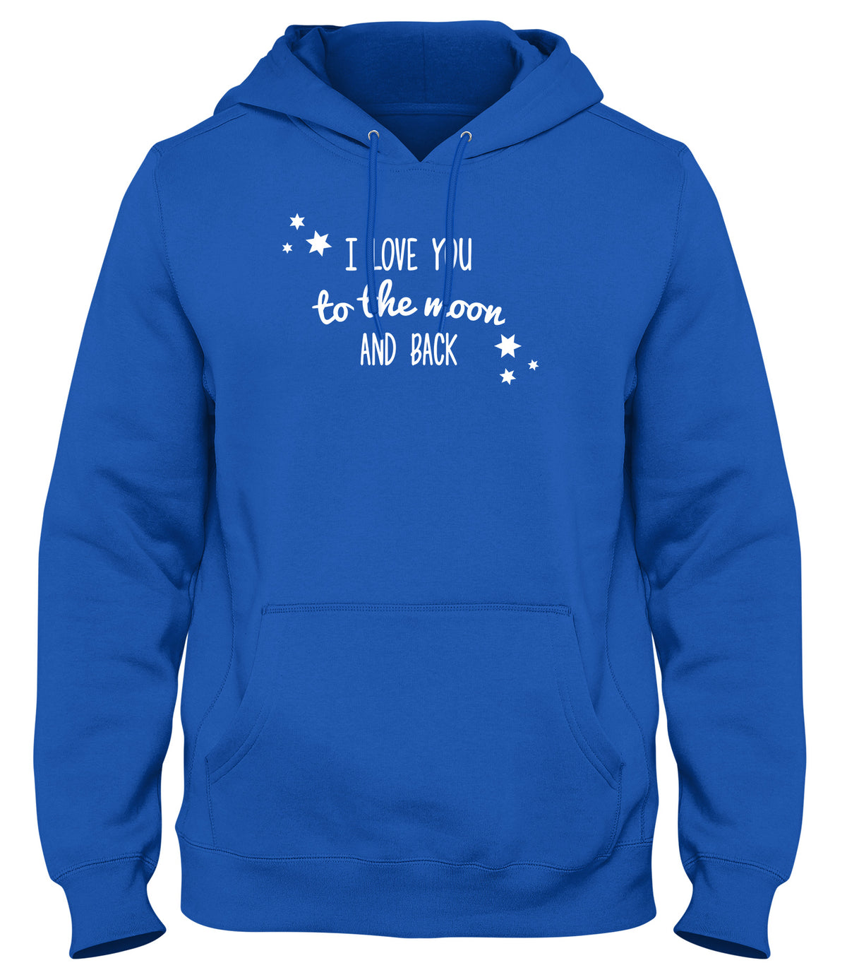 I LOVE YOU TO THE MOON AND BACK MENS LADIES WOMENS UNISEX HOODIE