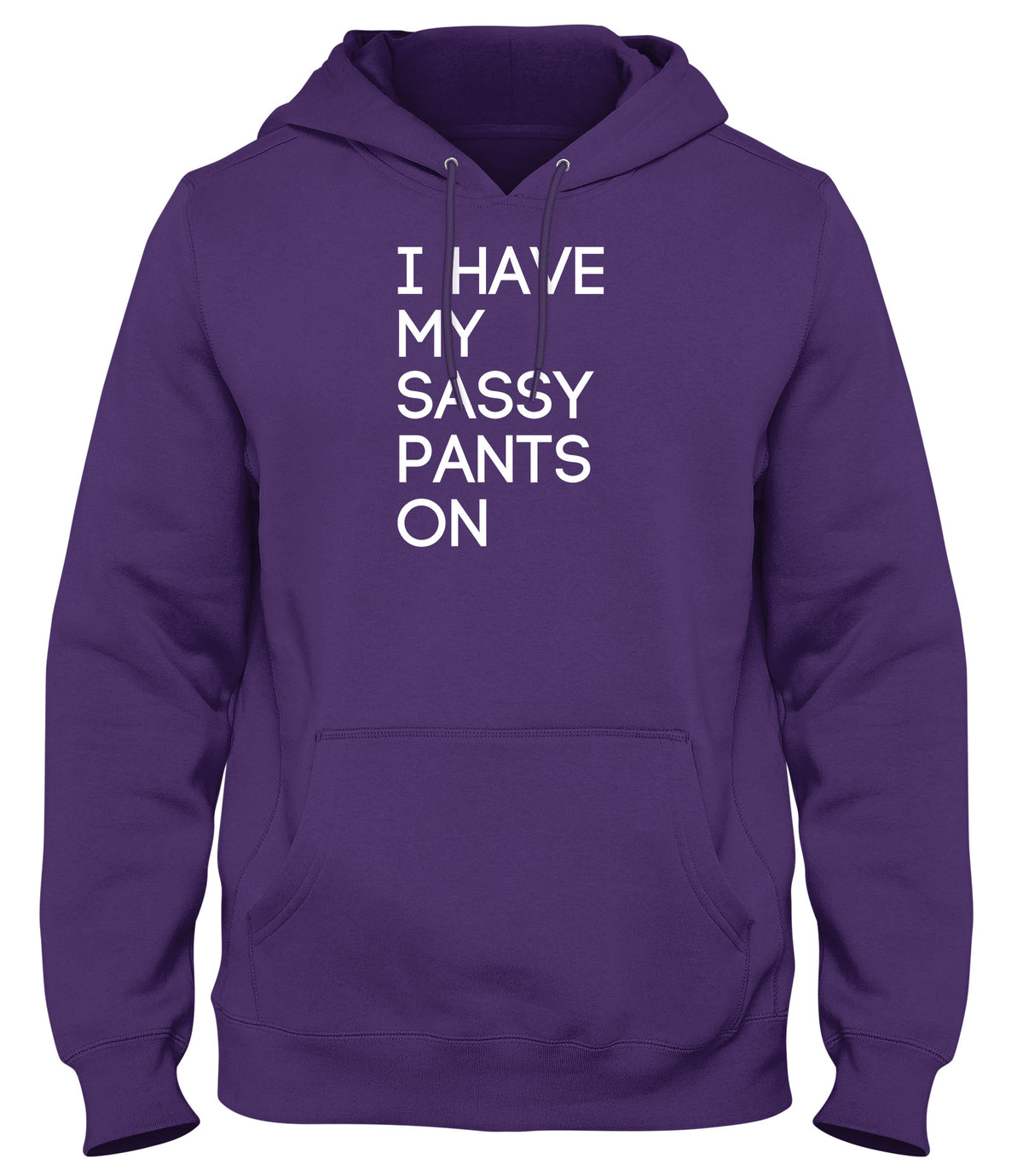I HAVE MY SASSY PANTS ON MENS WOMENS UNISEX FUNNY HOODIE