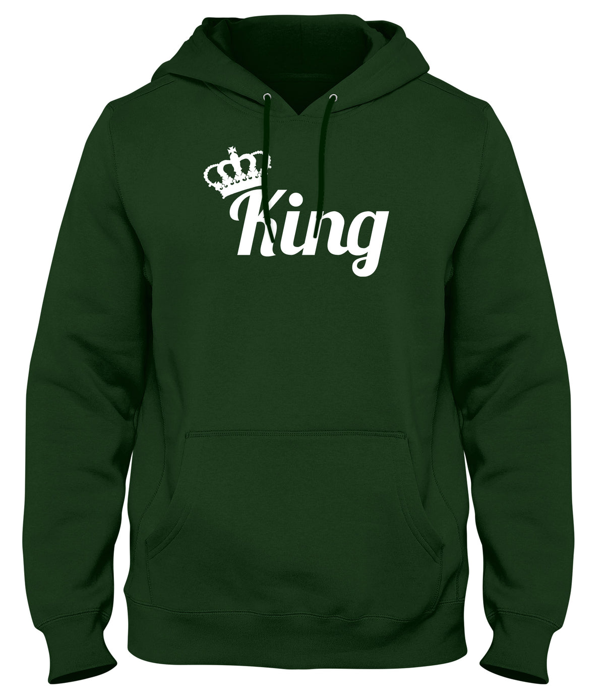 KING AND CROWN MENS WOMENS LADIES UNISEX FUNNY SLOGAN HOODIE
