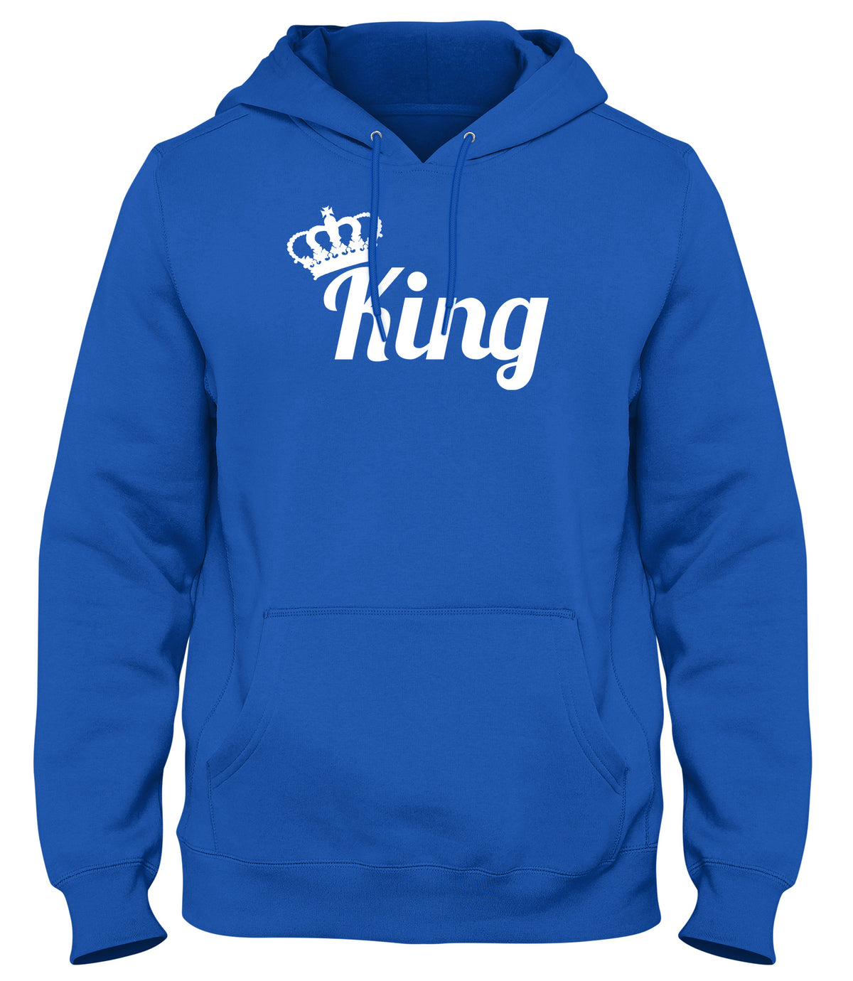 KING AND CROWN MENS WOMENS LADIES UNISEX FUNNY SLOGAN HOODIE