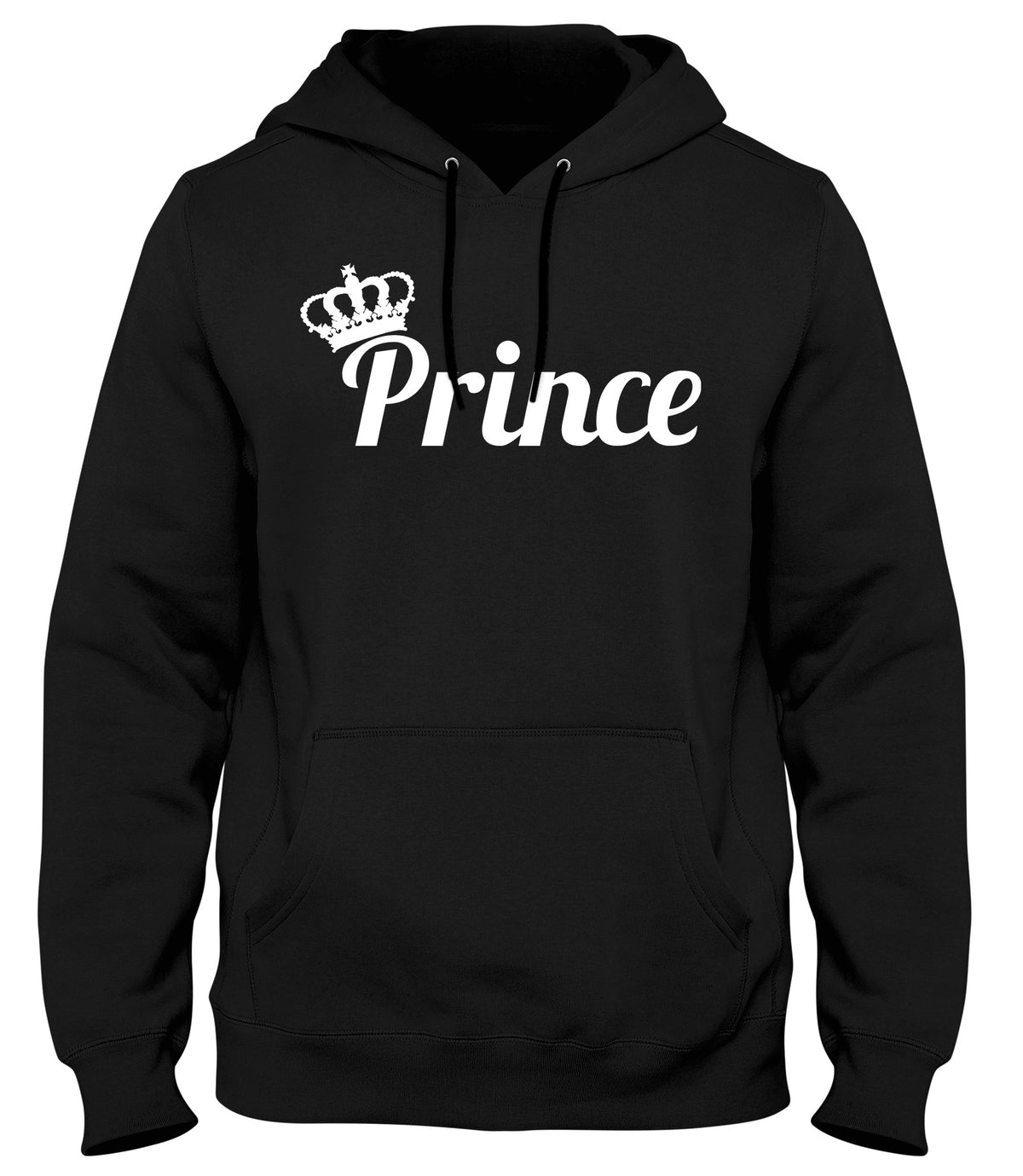 PRINCE AND CROWN MENS WOMENS LADIES UNISEX FUNNY SLOGAN HOODIE