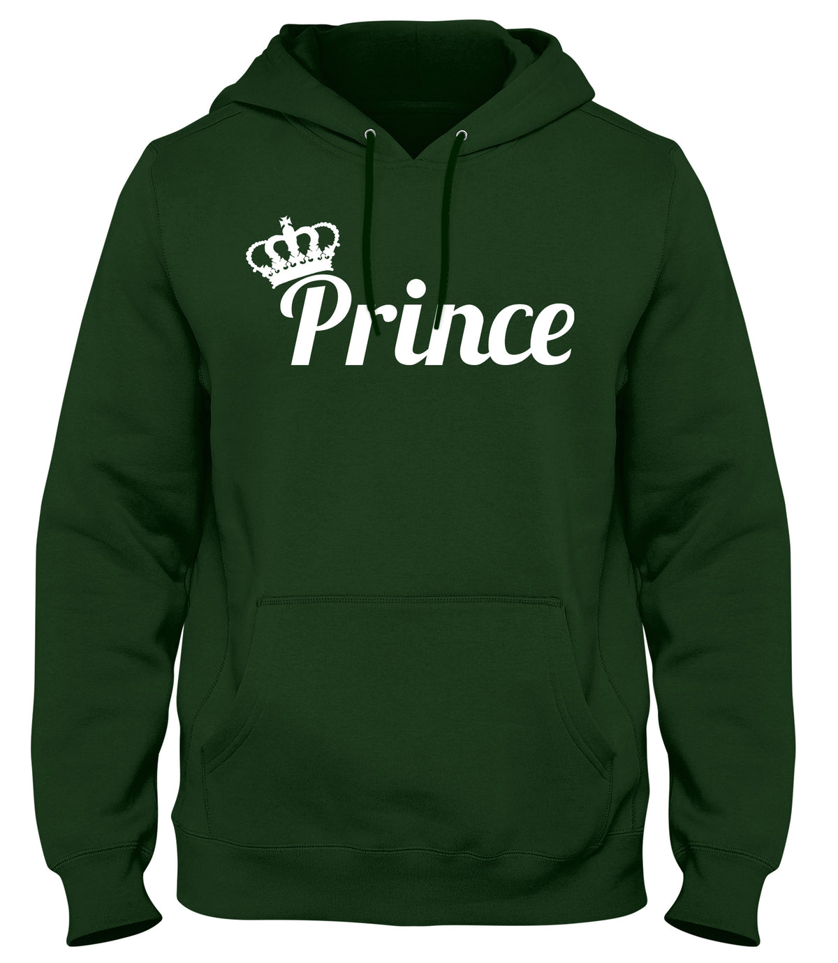 PRINCE AND CROWN MENS WOMENS LADIES UNISEX FUNNY SLOGAN HOODIE
