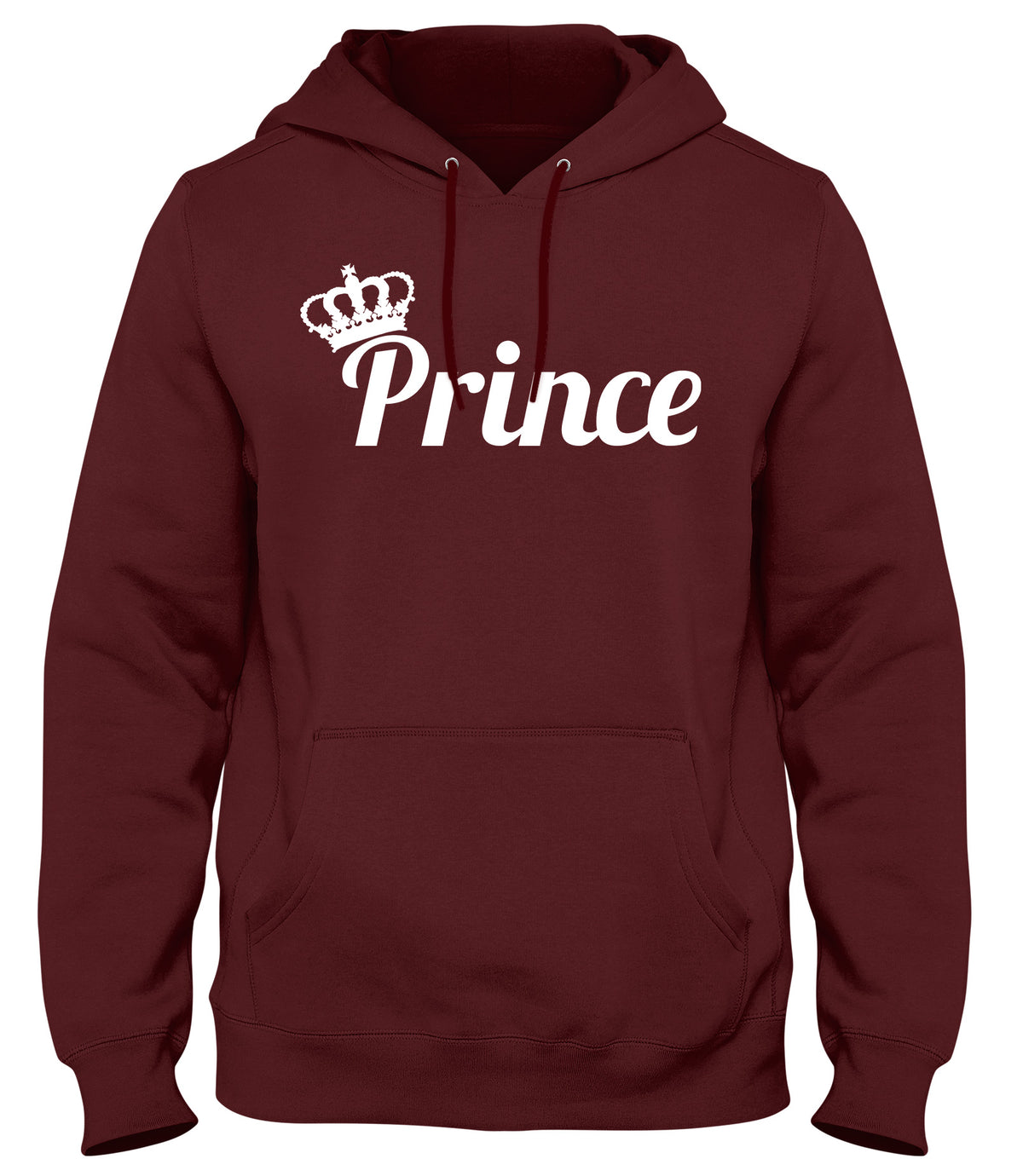 PRINCE AND CROWN MENS WOMENS LADIES UNISEX FUNNY SLOGAN HOODIE
