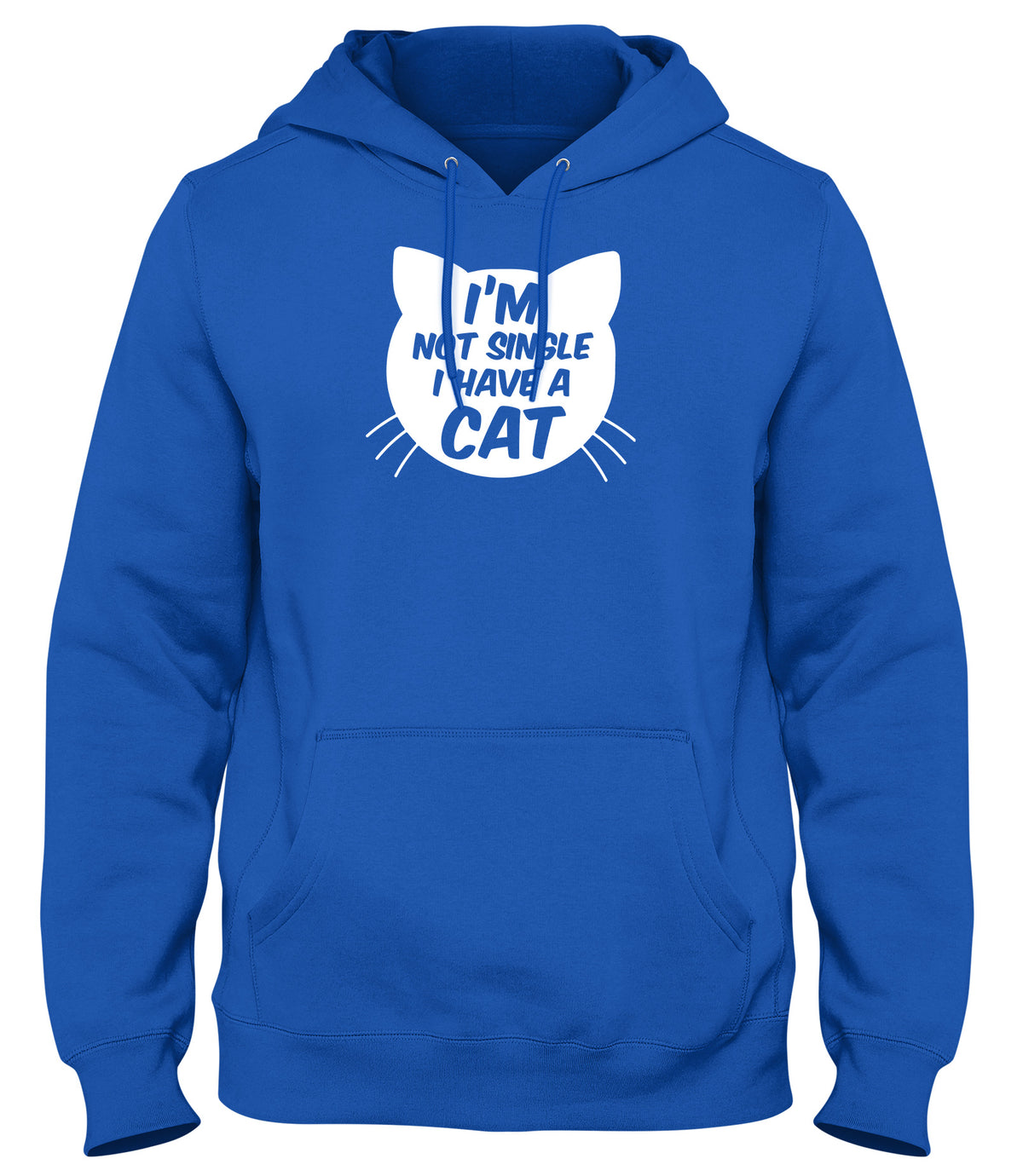 I&#39;M NOT SINGLE I HAVE A CAT WOMENS LADIES MENS UNISEX HOODIE