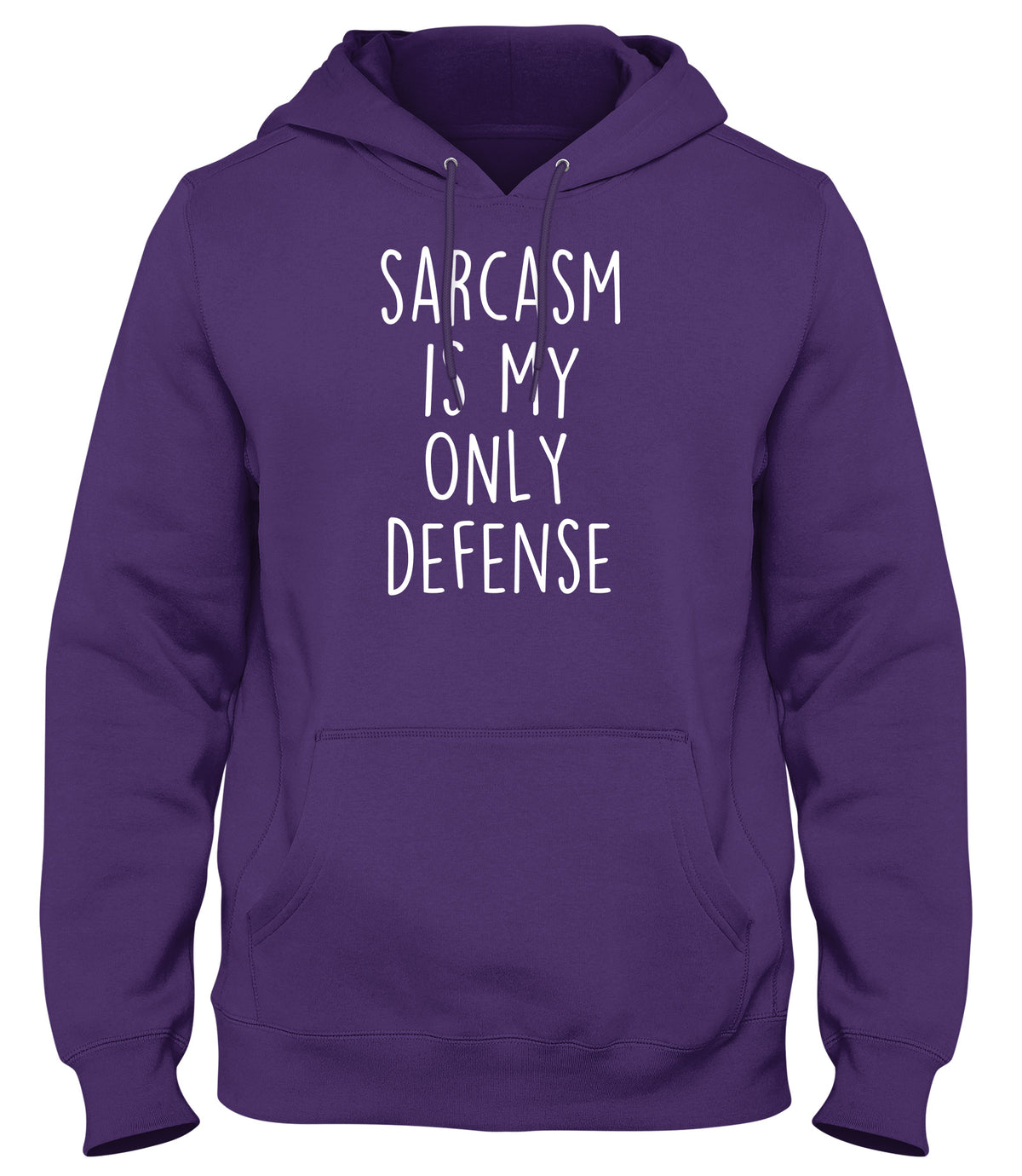 SARCASM IS MY ONLY DEFENSE WOMENS LADIES MENS UNISEX HOODIE