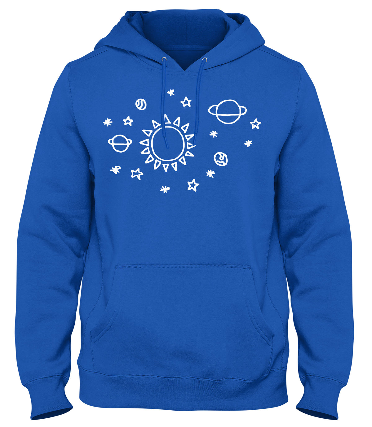 SPACE PATTERN SOLAR SYSTEM MENS WOMENS LADIES UNISEX FUNNY SLOGAN HOODIE