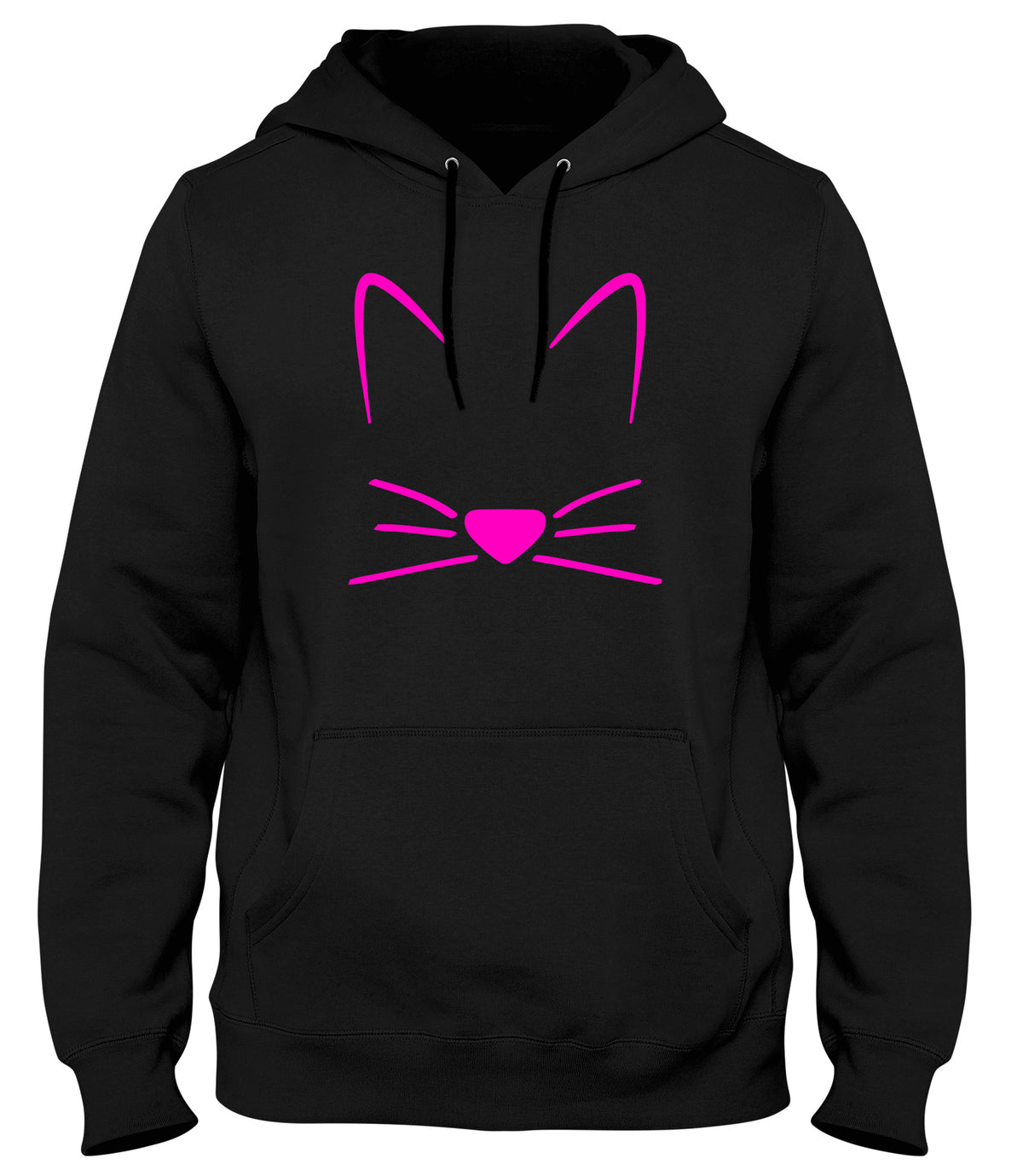 MEOW CAT KITTEN BREAST PRINT MENS WOMENS UNISEX FUNNY HOODIE