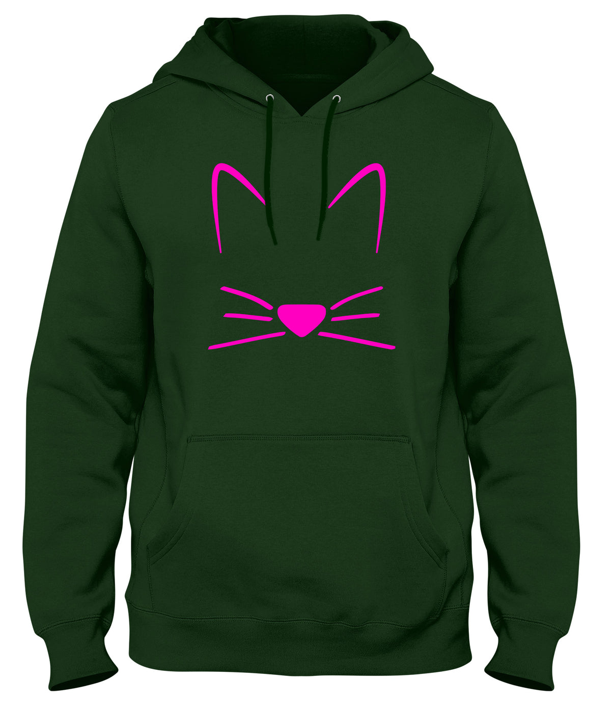 MEOW CAT KITTEN BREAST PRINT MENS WOMENS UNISEX FUNNY HOODIE