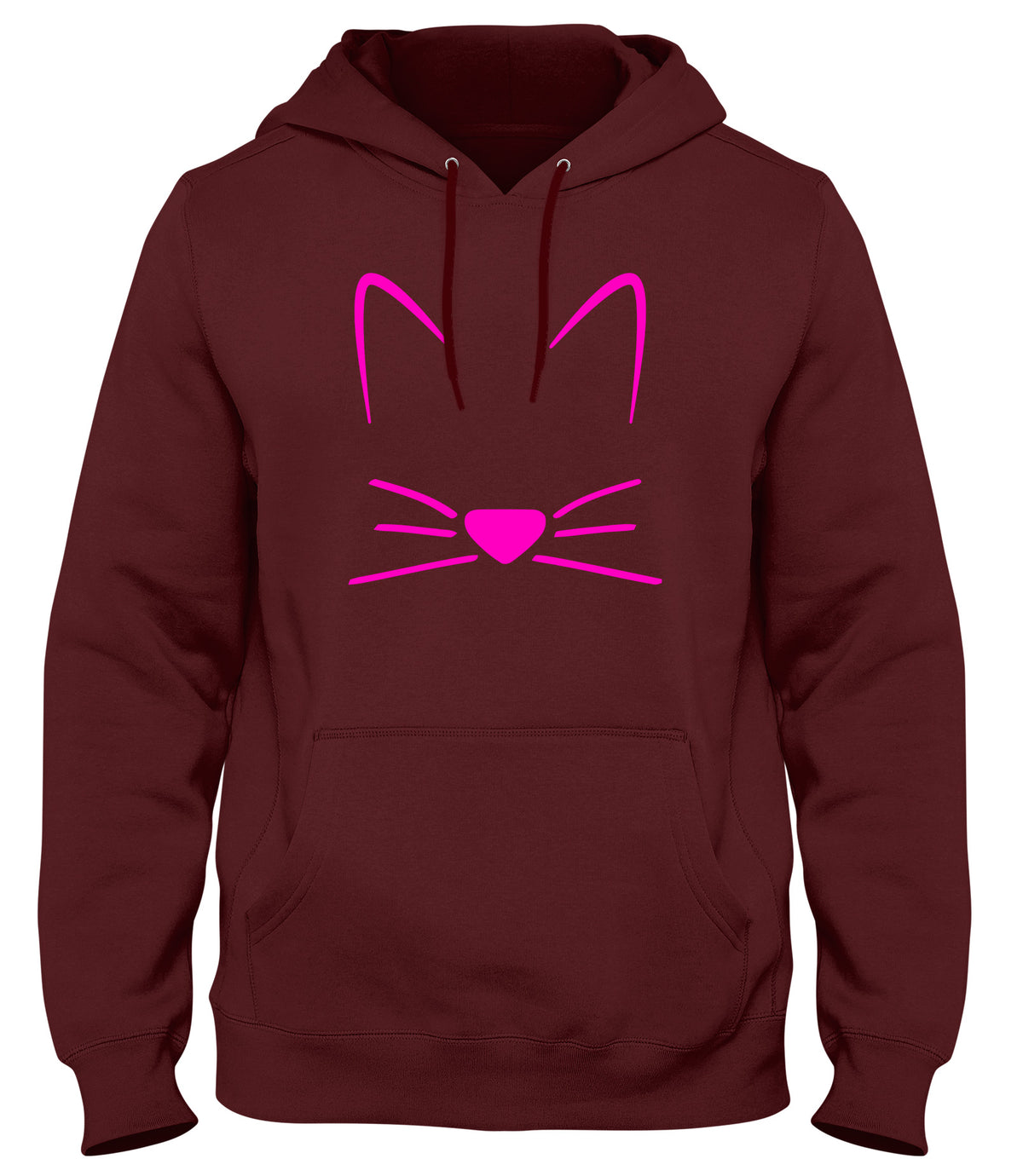 MEOW CAT KITTEN BREAST PRINT MENS WOMENS UNISEX FUNNY HOODIE