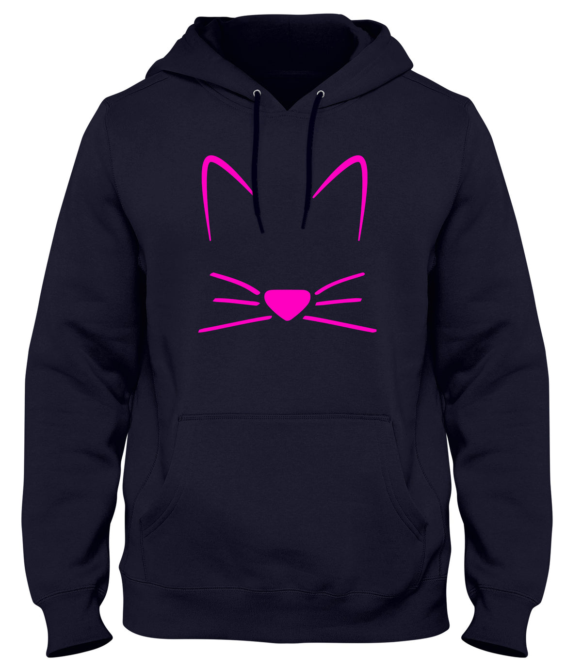 MEOW CAT KITTEN BREAST PRINT MENS WOMENS UNISEX FUNNY HOODIE