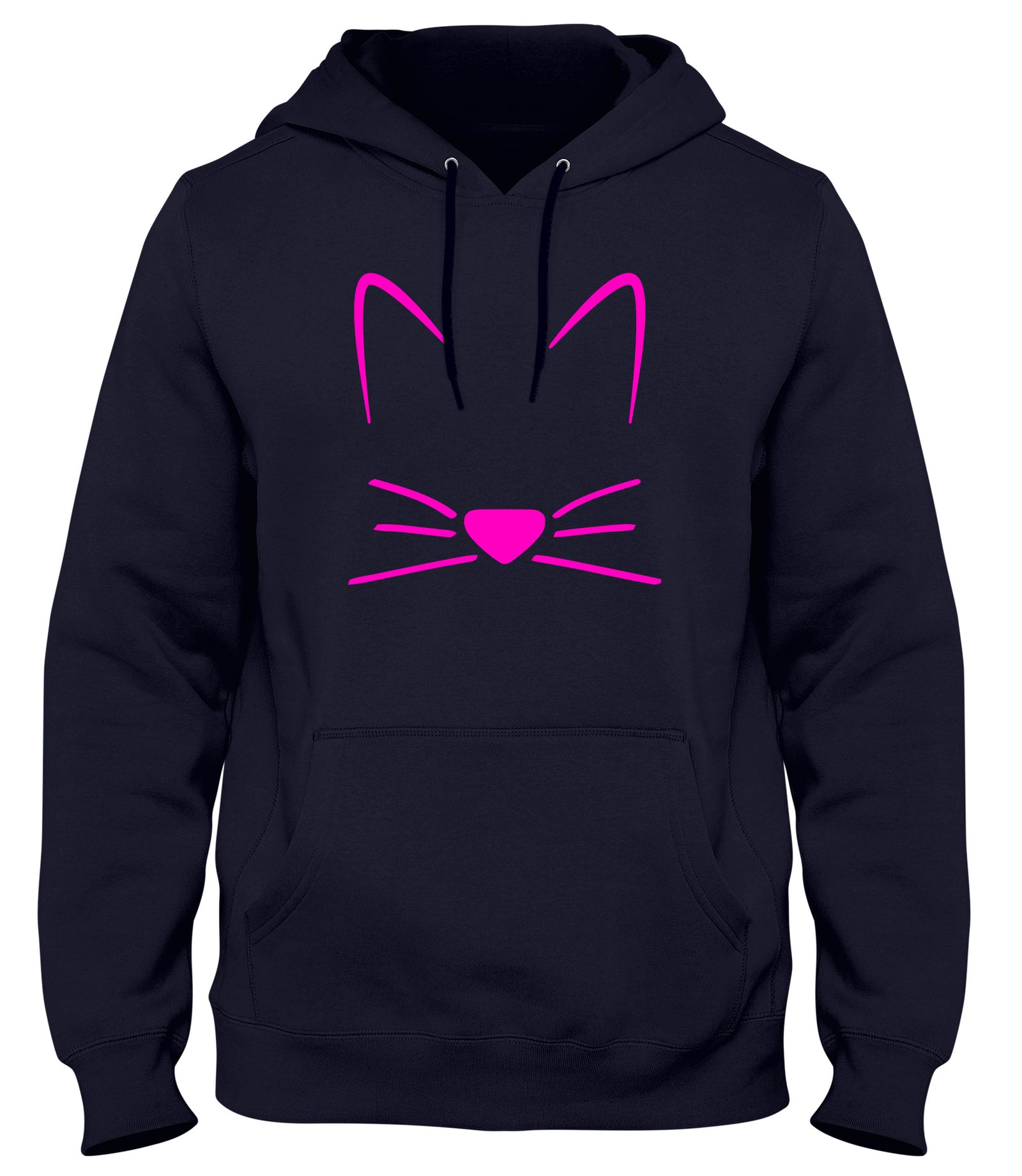 MEOW CAT KITTEN BREAST PRINT MENS WOMENS UNISEX FUNNY HOODIE