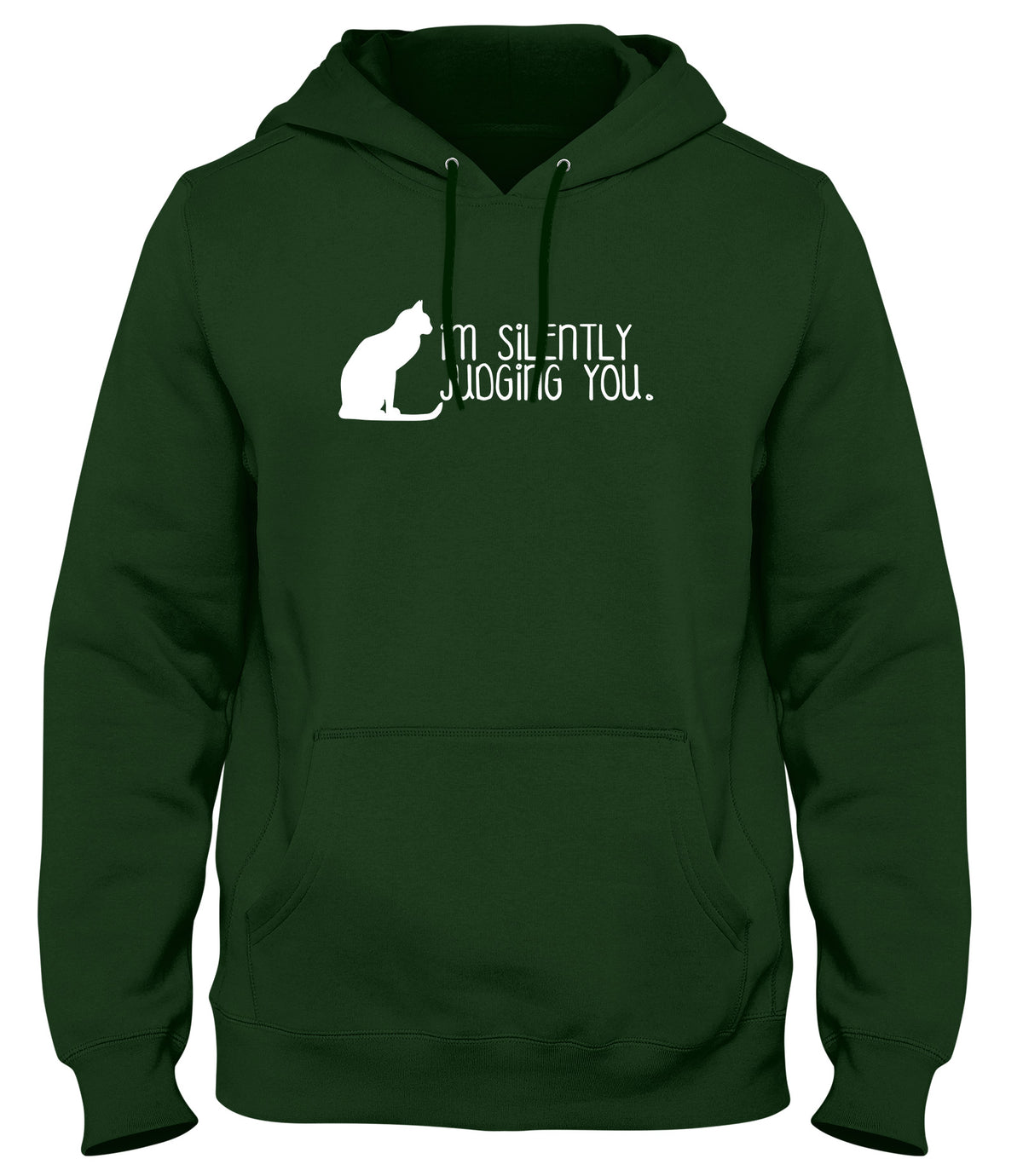 I&#39;M SILENTLY JUDGING YOU MENS LADIES WOMENS UNISEX HOODIE