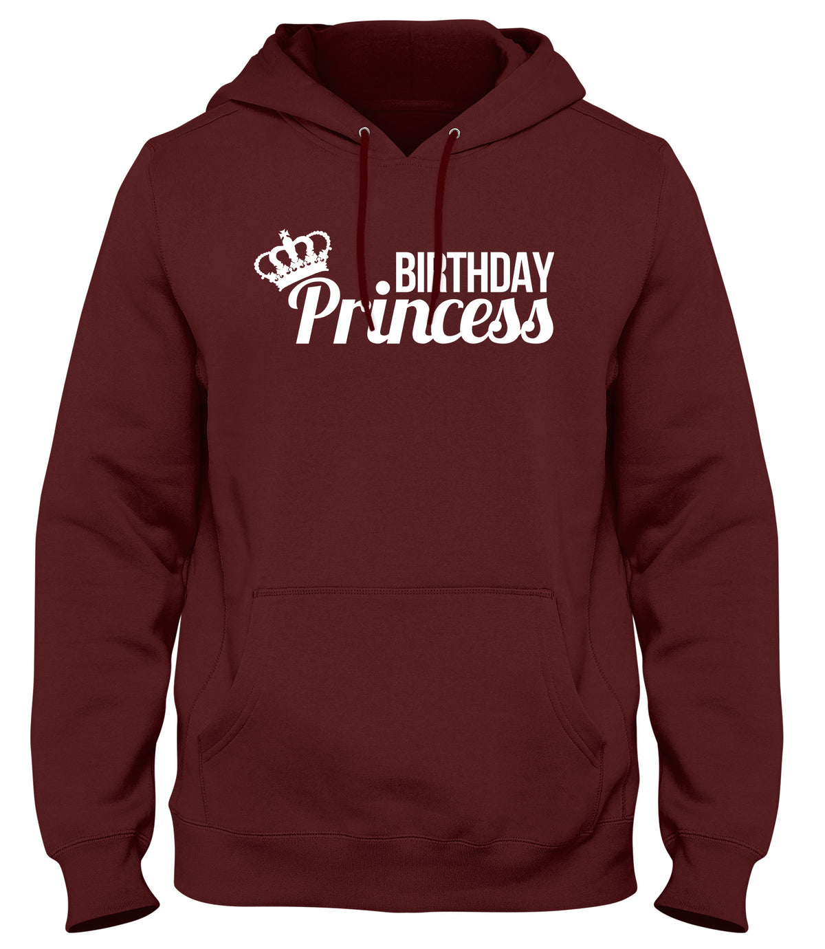BIRTHDAY PRINCESS MENS WOMENS LADIES UNISEX FUNNY SLOGAN HOODIE