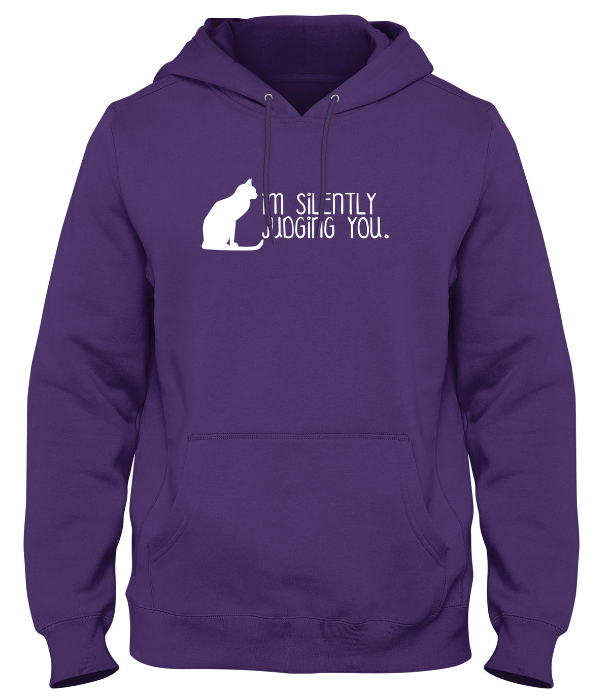 I&#39;M SILENTLY JUDGING YOU MENS LADIES WOMENS UNISEX HOODIE