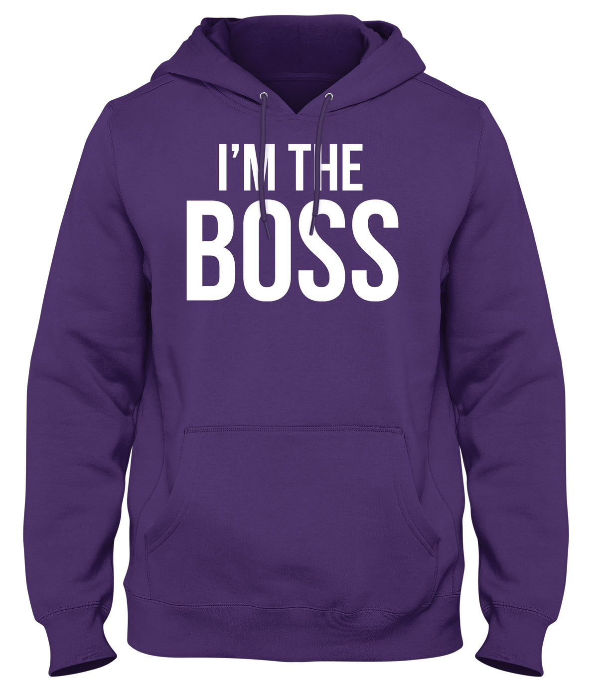I&#39;M THE BOSS MENS WOMENS UNISEX FUNNY HOODIE