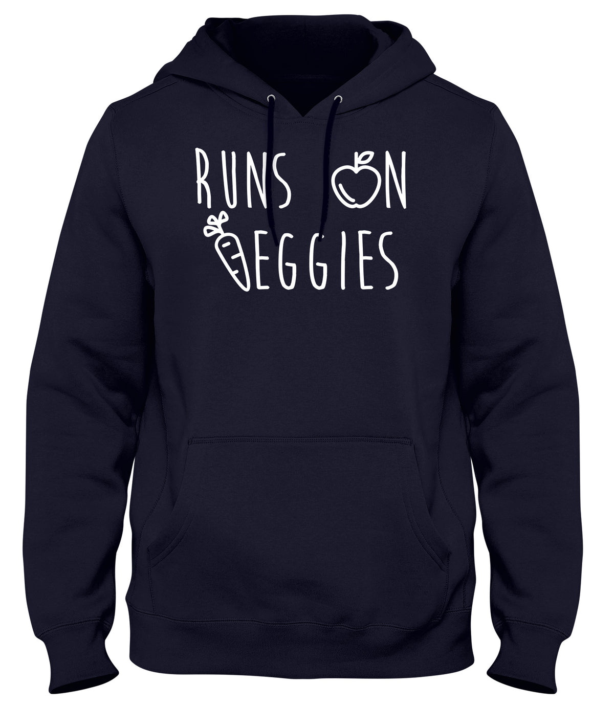 RUNS ON VEGGIES WOMENS LADIES MENS UNISEX HOODIE