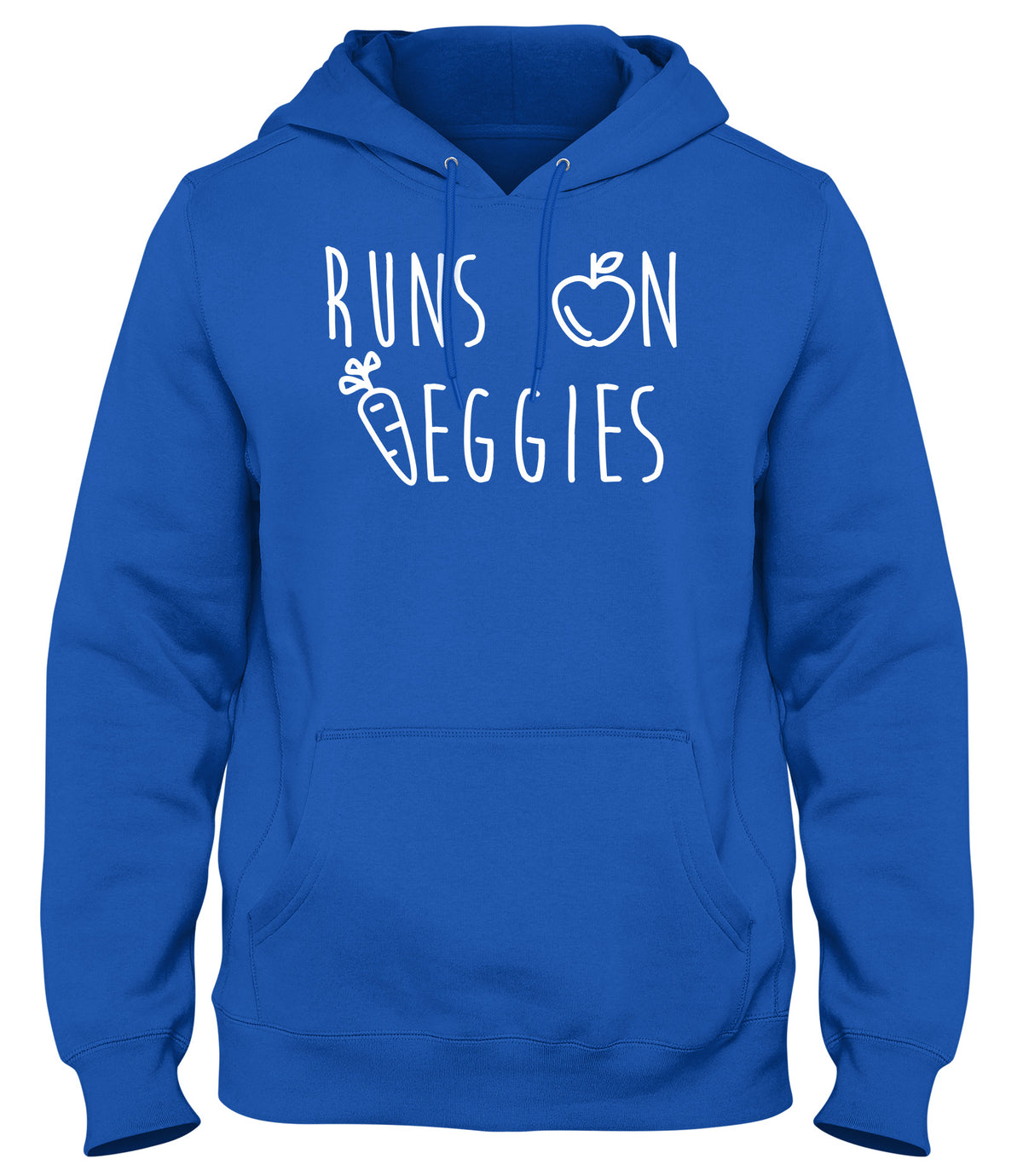RUNS ON VEGGIES WOMENS LADIES MENS UNISEX HOODIE